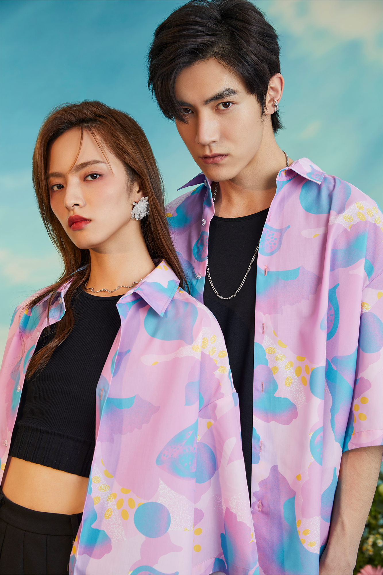 MASH UP ASIA Fig Graphic Half Shirt-Half shirt-M-Green-Free Shipping Leatheretro
