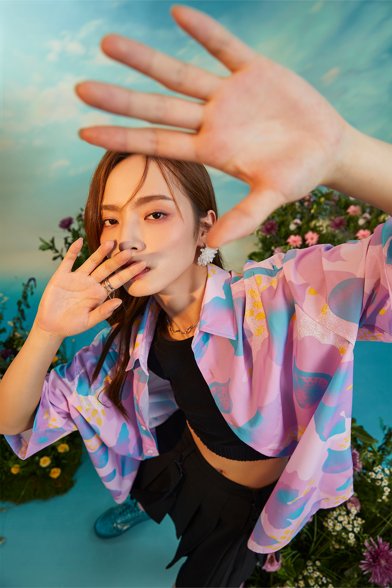 MASH UP ASIA Fig Graphic Half Shirt-Half shirt-M-Green-Free Shipping Leatheretro