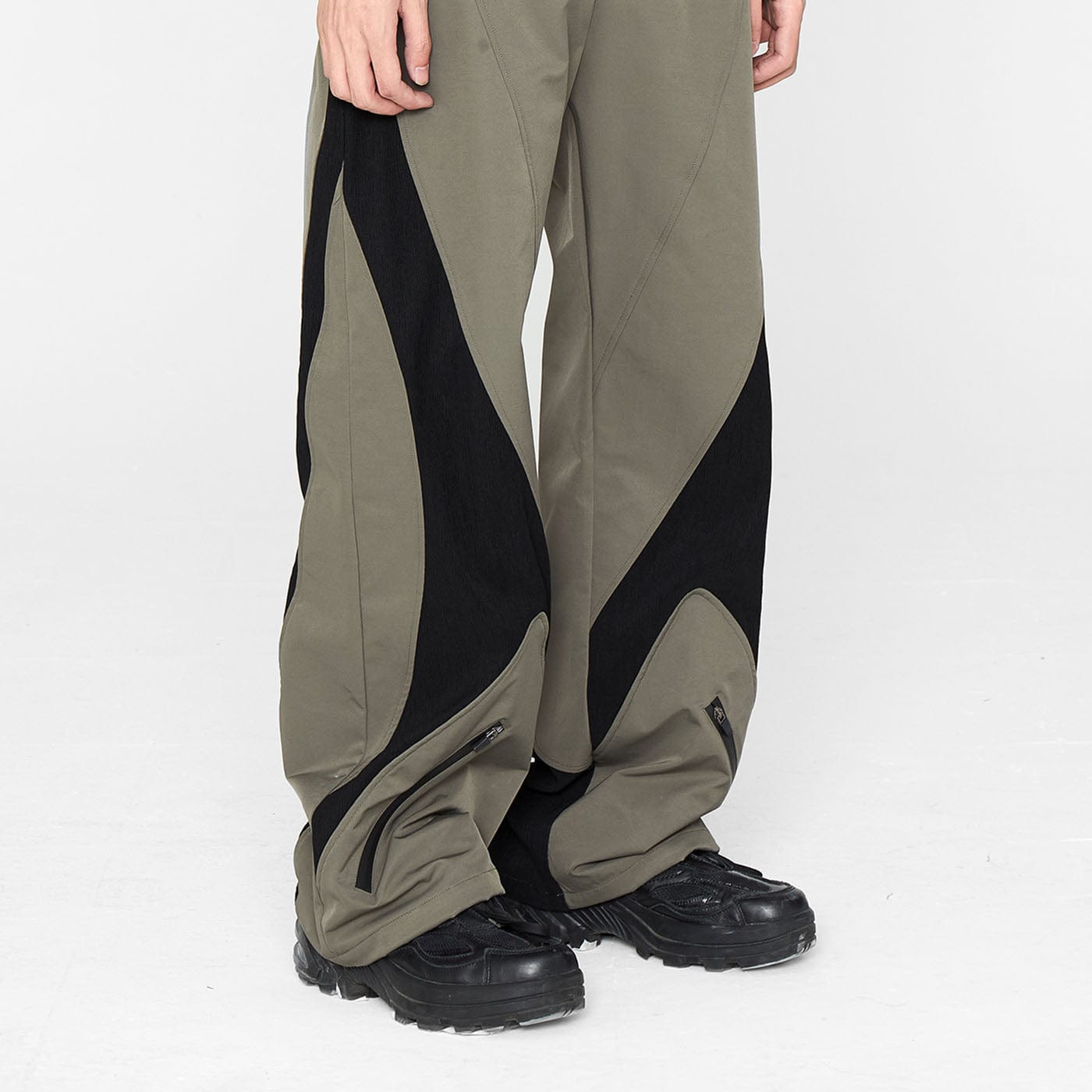 49PERCENT The X Spliced Zipper Pants-Pants-XS-Black-Free Shipping Leatheretro