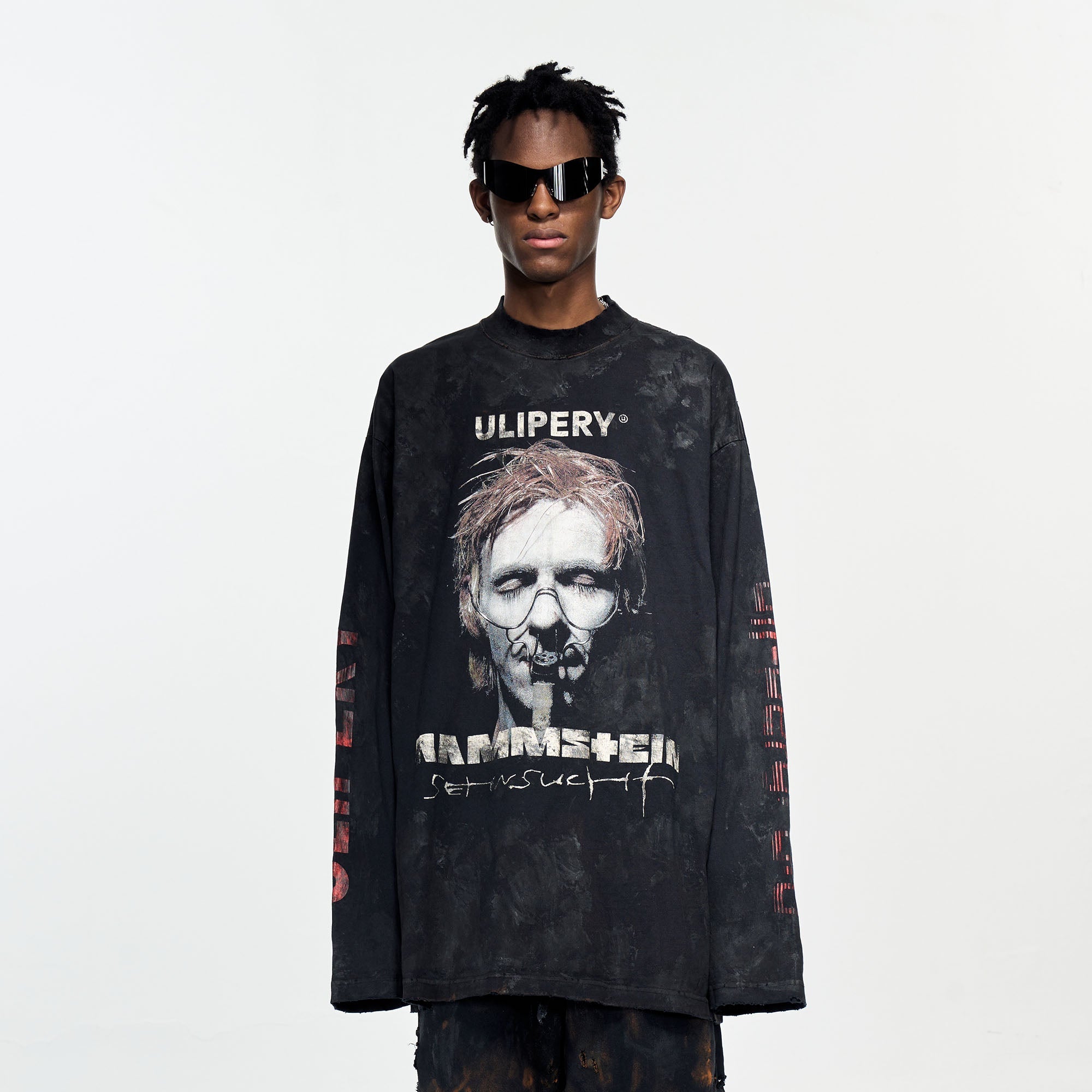 ULIPERY Rammstein Closing Eyes Long Sleeve Tee-L/S Tee-XS (1)-Free Shipping Leatheretro