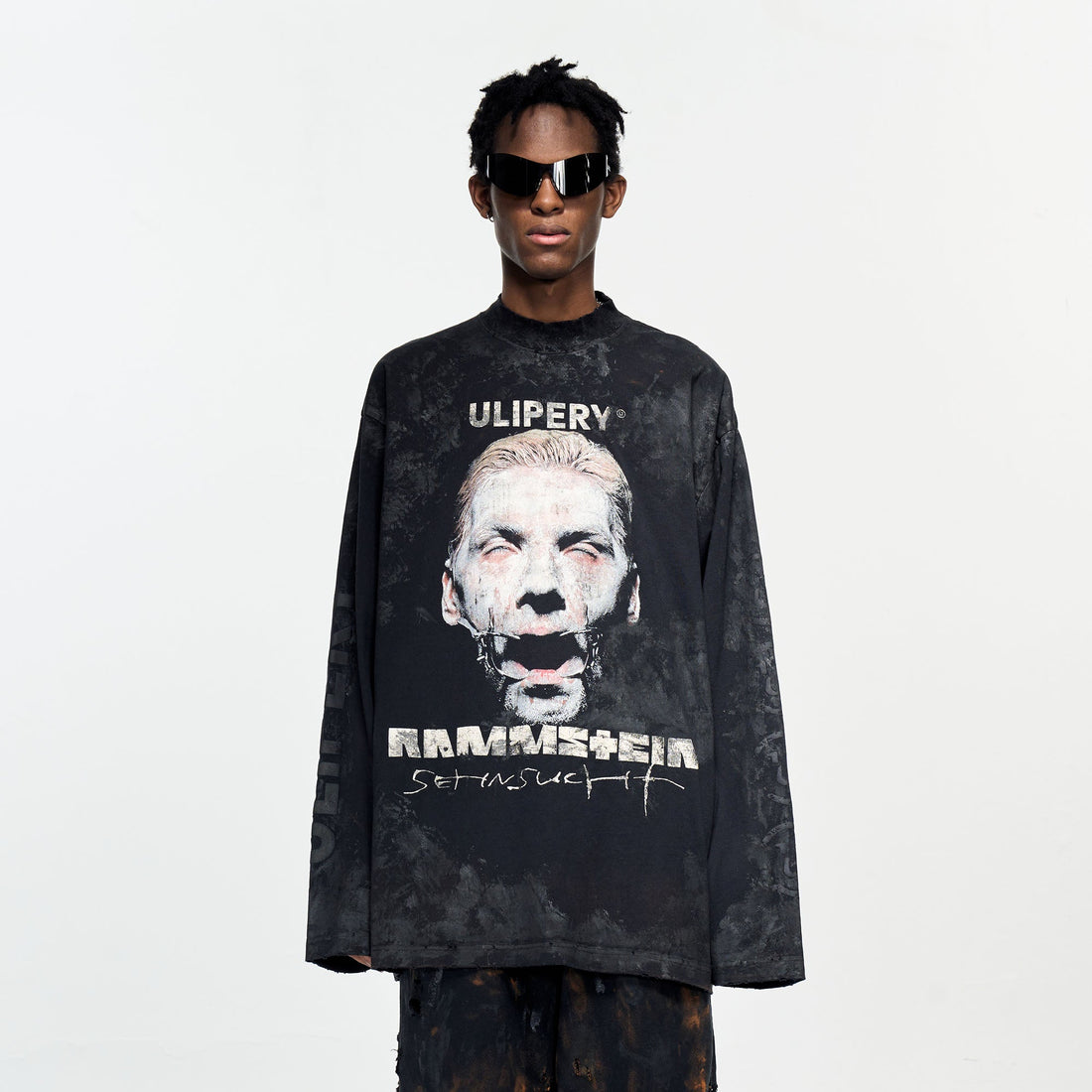 ULIPERY Rammstein Silent Scream Long Sleeve Tee-L/S Tee-XS (1)-Free Shipping Leatheretro