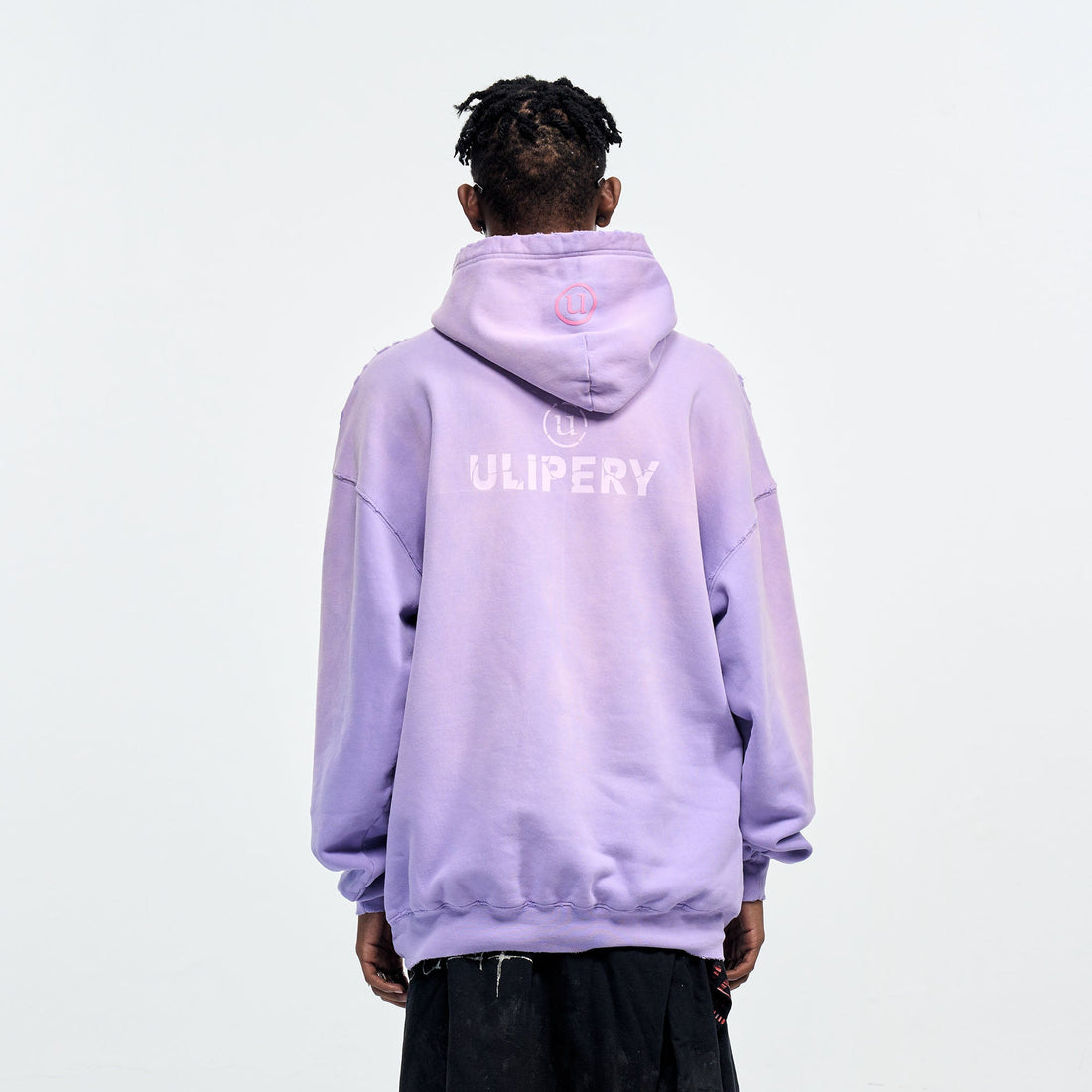 ULIPERY Distressed Gradient Oversized Hoodie Purple-Hoodie-XS (1)-Free Shipping Leatheretro
