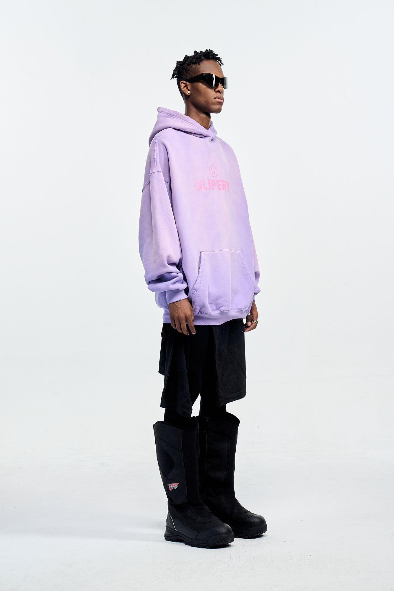 ULIPERY Distressed Gradient Oversized Hoodie Purple-Hoodie-XS (1)-Free Shipping Leatheretro