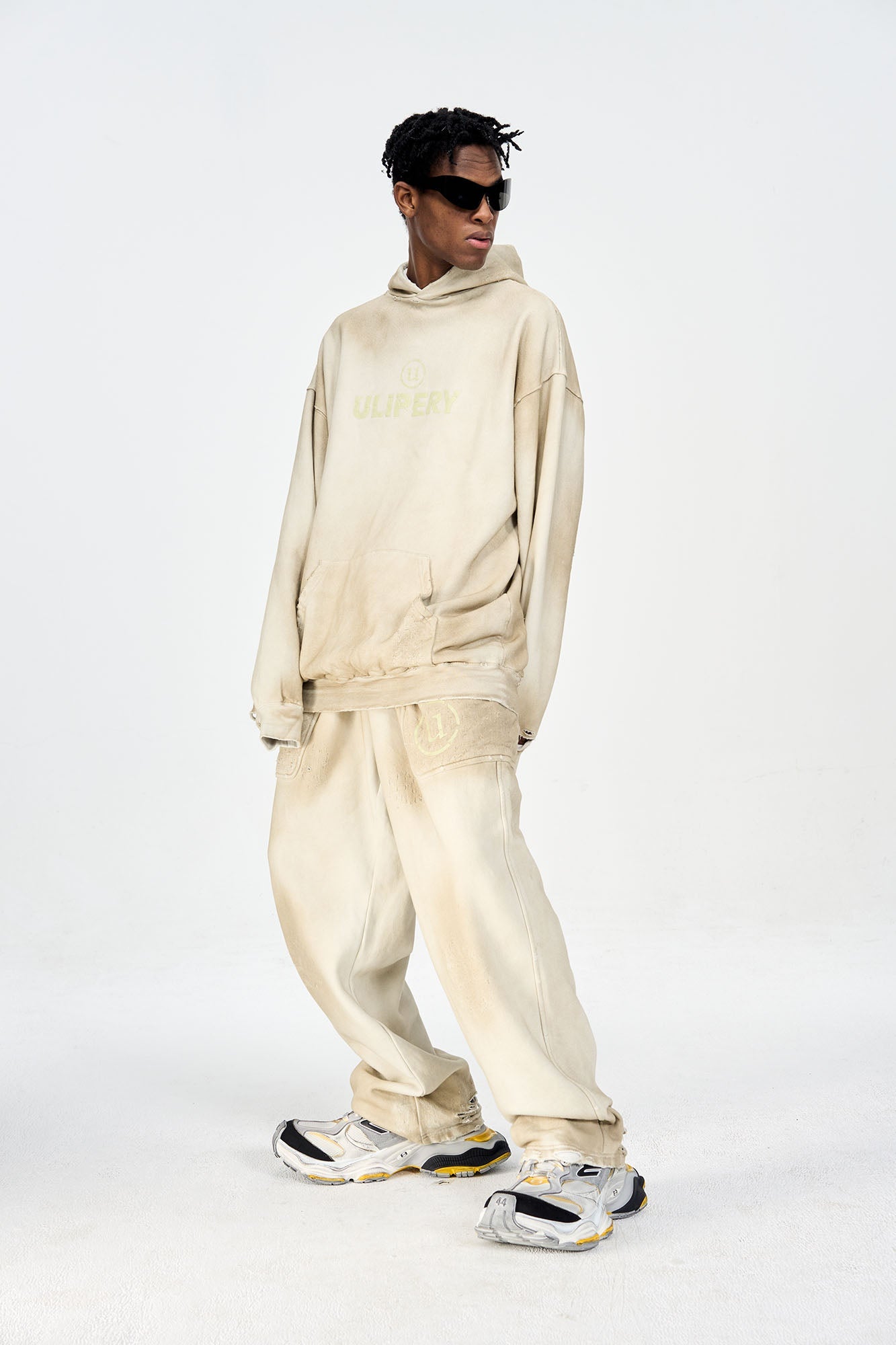 ULIPERY Dirty Fit Distressed Glow Sweatpants-Pants-XS (1)-Free Shipping Leatheretro