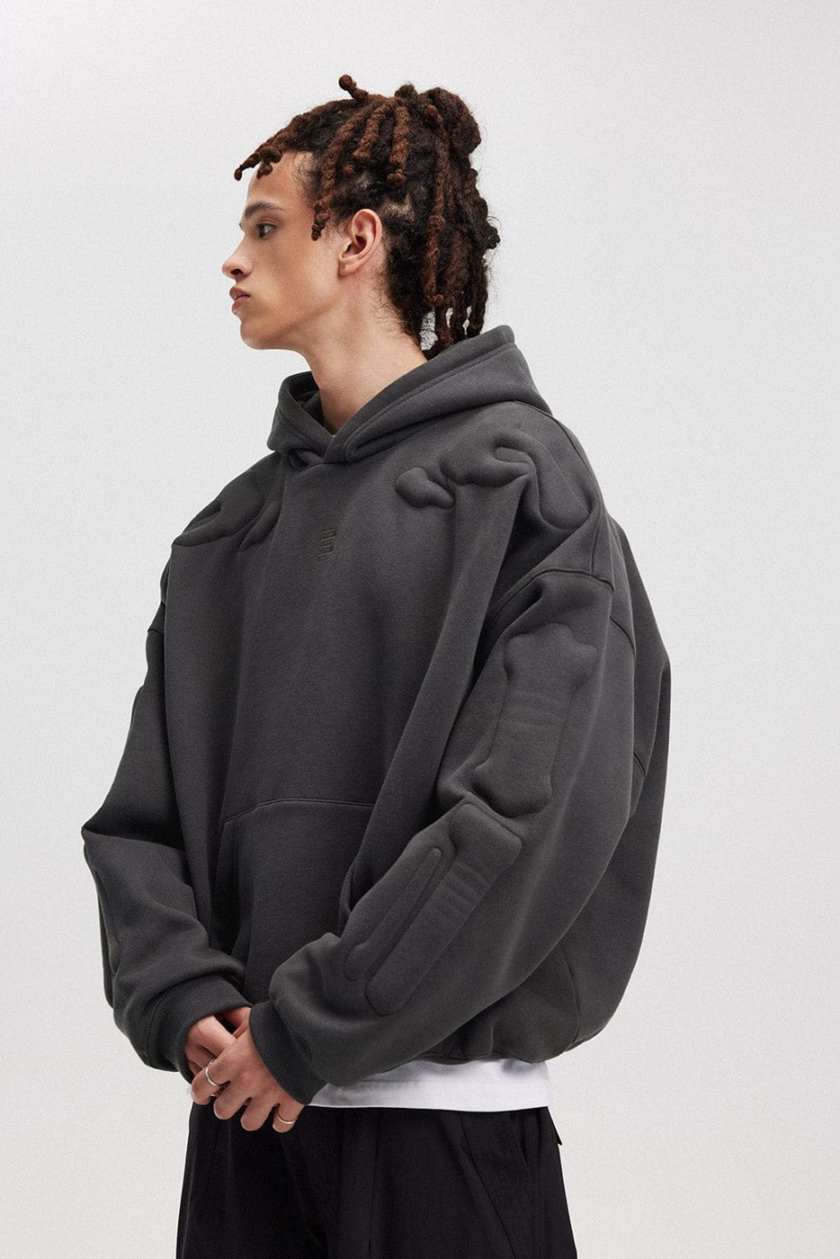 BONELESS 3D Bone Hoodie-Hoodie-S-Green-Free Shipping Leatheretro