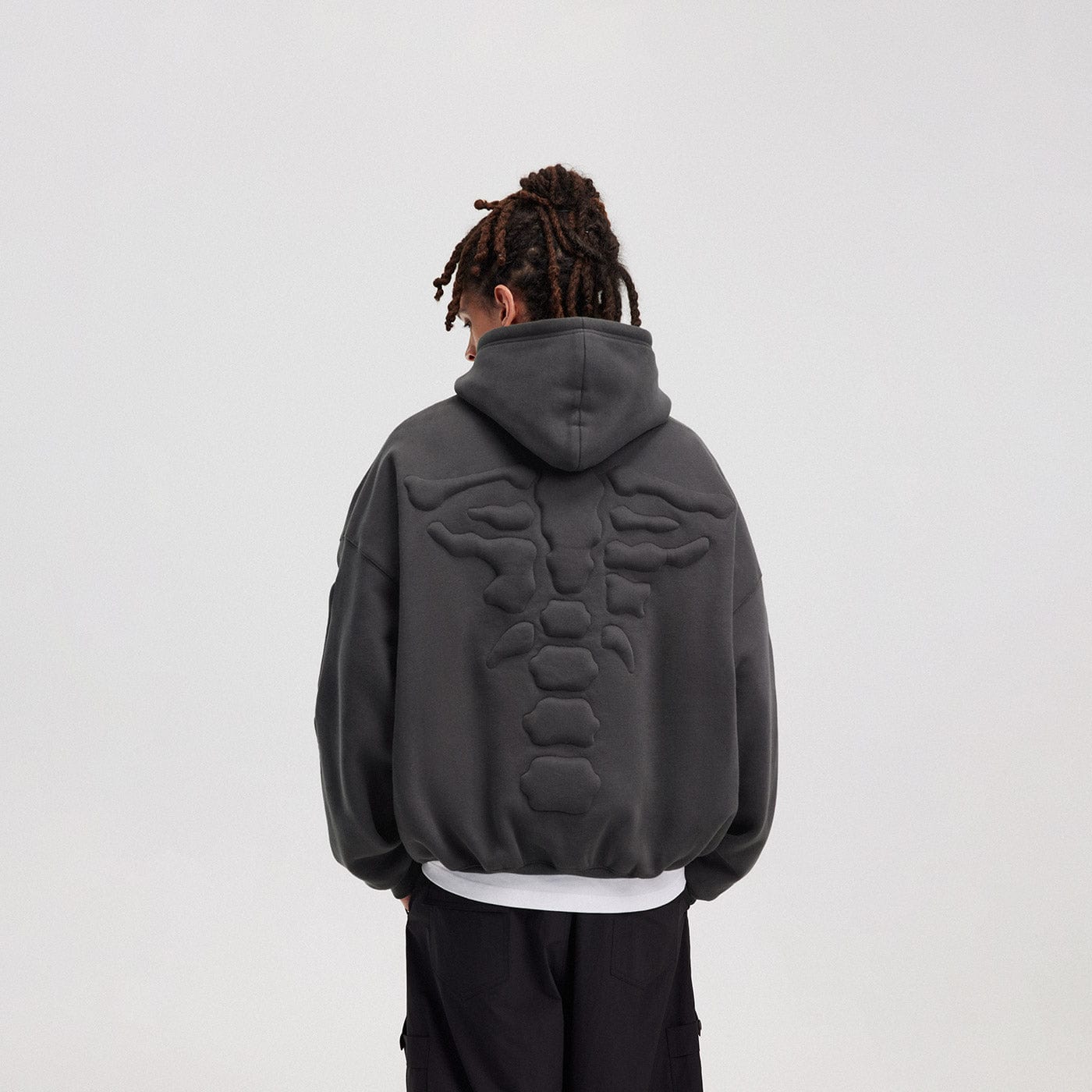 BONELESS 3D Bone Hoodie-Hoodie-S-Green-Free Shipping Leatheretro