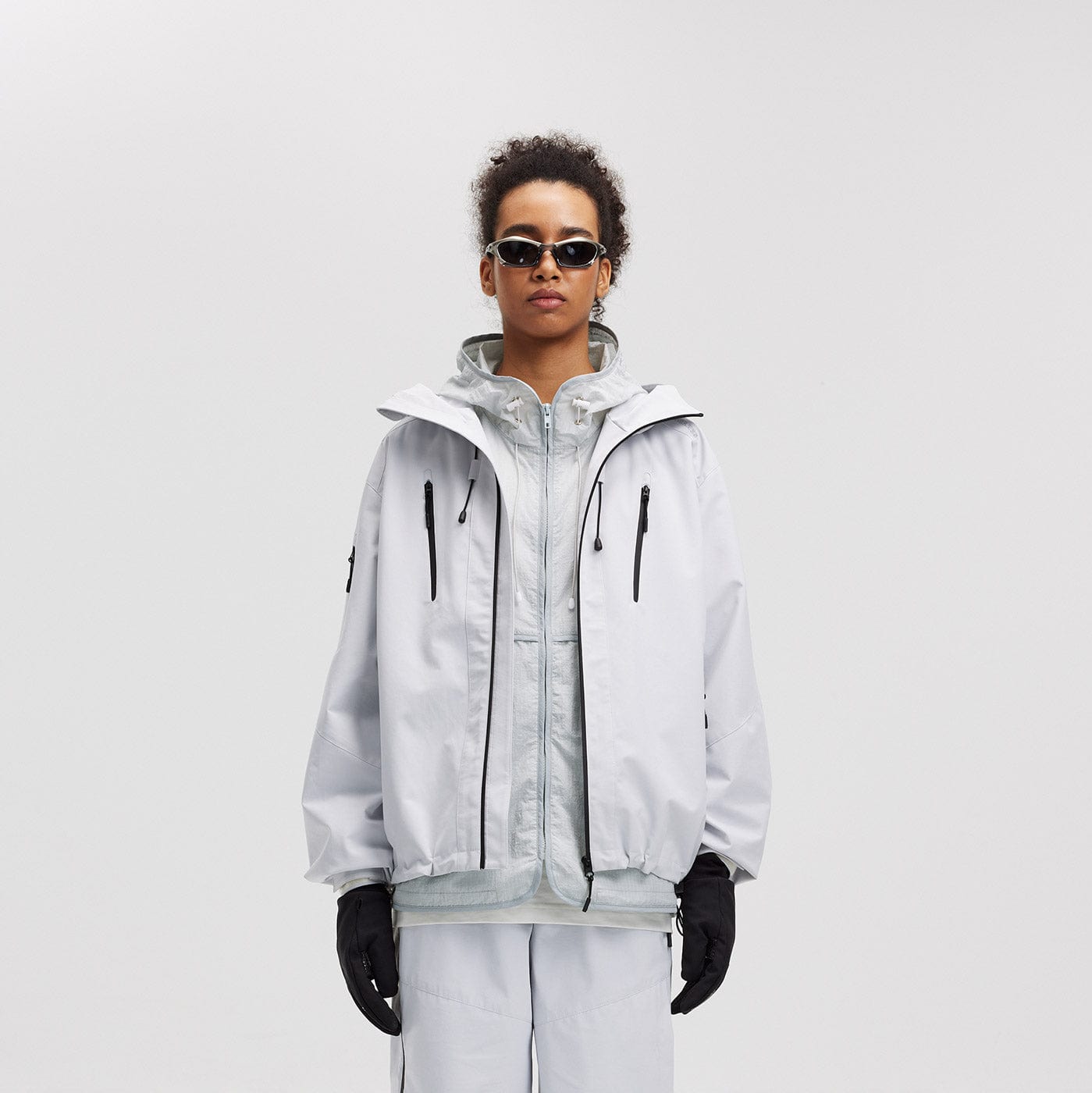 BONELESS Modern Splash-Proof Raglan Windbreaker-Jacket-S-Yellow-Free Shipping Leatheretro