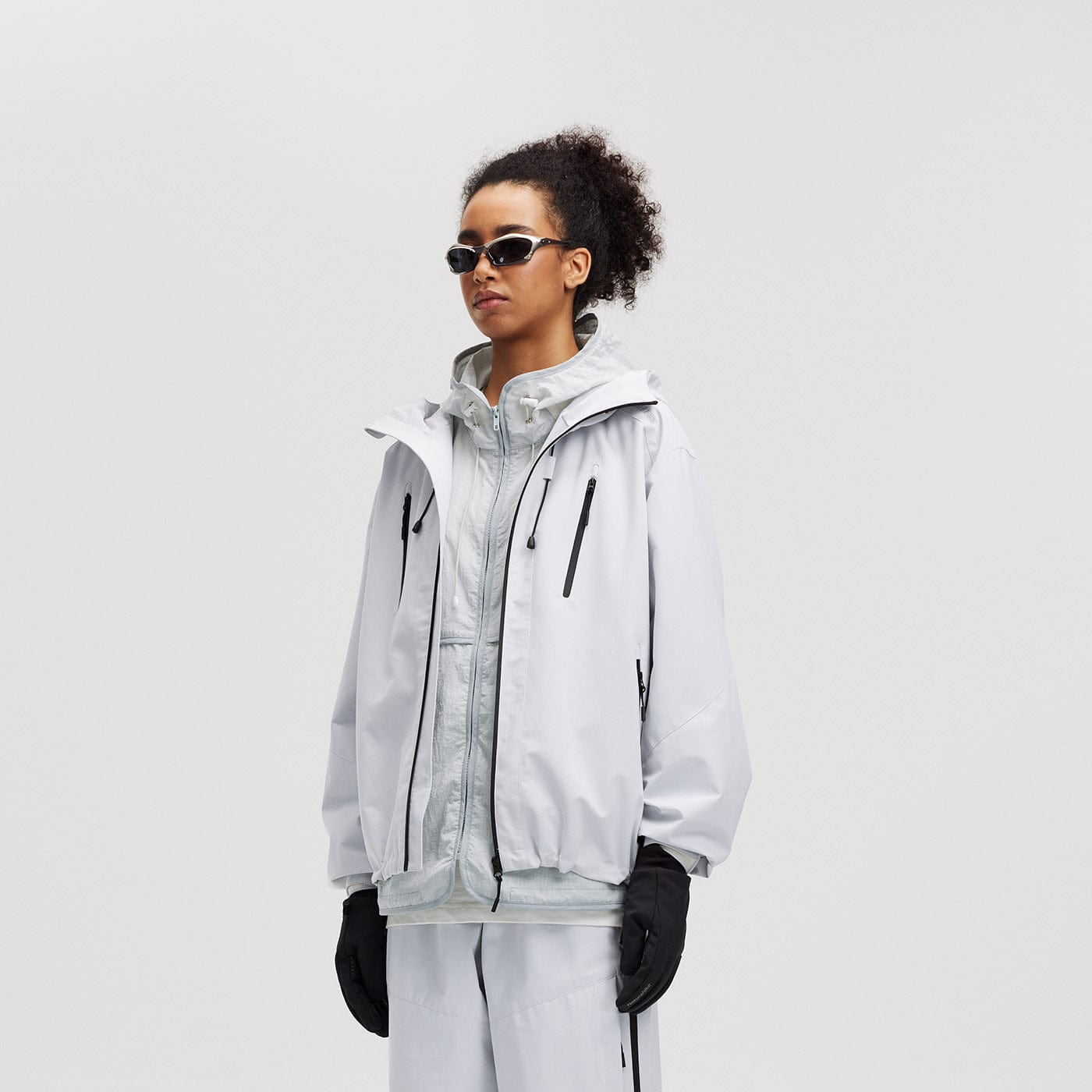 BONELESS Modern Splash-Proof Raglan Windbreaker-Jacket-S-Yellow-Free Shipping Leatheretro