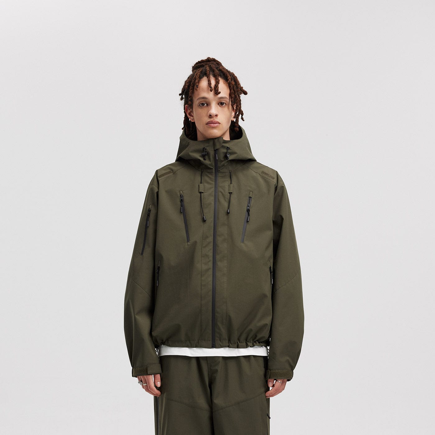 BONELESS Modern Splash-Proof Raglan Windbreaker-Jacket-S-Yellow-Free Shipping Leatheretro