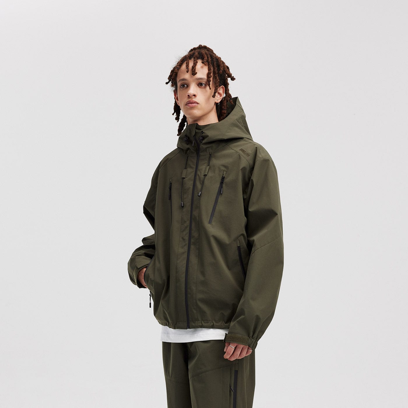 BONELESS Modern Splash-Proof Raglan Windbreaker-Jacket-S-Yellow-Free Shipping Leatheretro