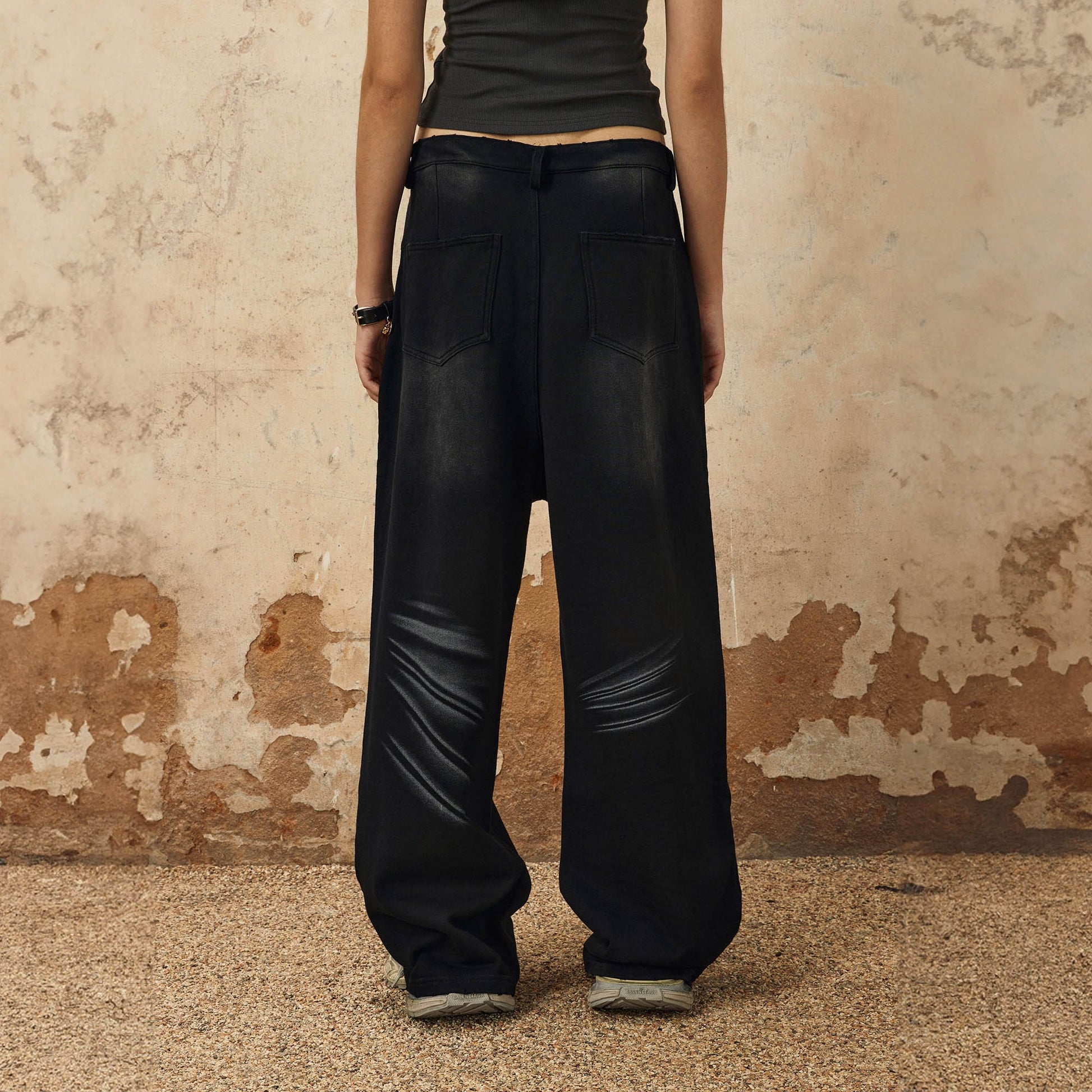 OVDY Distressed Scratched Jeans-Pants-S-Free Shipping Leatheretro