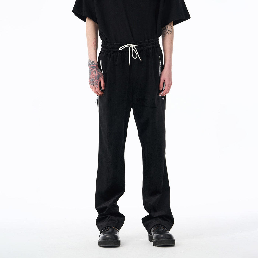 EPIC POETRY Velour Straight Pants-Pants-S-Free Shipping Leatheretro