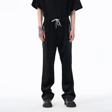 EPIC POETRY Velour Straight Pants-Pants-S-Free Shipping Leatheretro