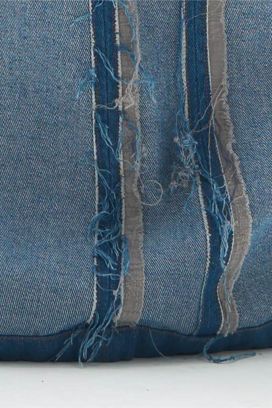 RELABEL Inside-Out Spliced Frayed Baggy Jeans-Jeans-S-Free Shipping Leatheretro