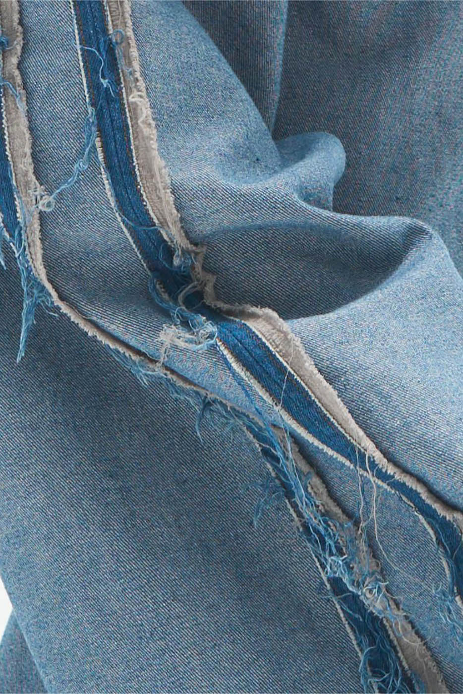 RELABEL Inside-Out Spliced Frayed Baggy Jeans-Jeans-S-Free Shipping Leatheretro