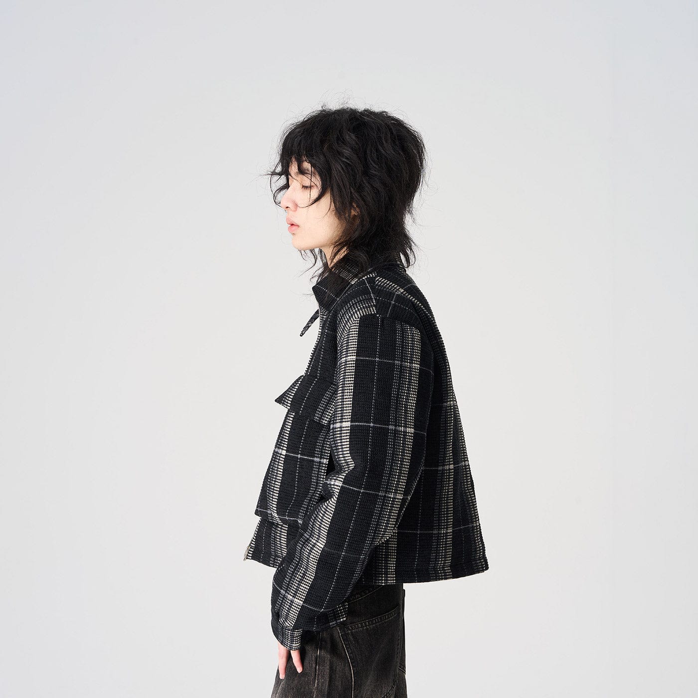 EPIC POETRY Plaid Puffer Jacket-Jacket-S-Free Shipping Leatheretro