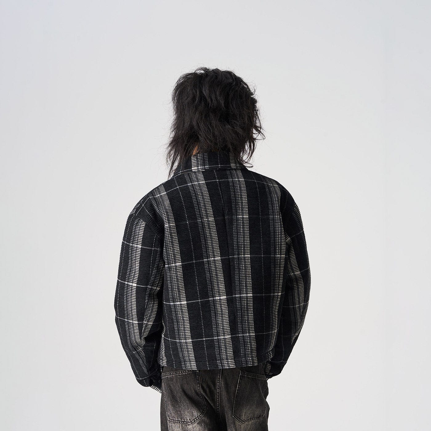 EPIC POETRY Plaid Puffer Jacket-Jacket-S-Free Shipping Leatheretro