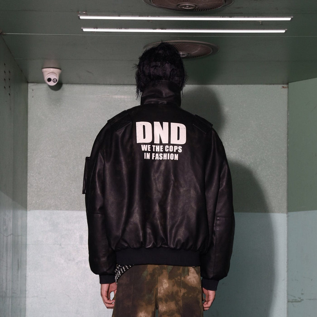 DND4DES Battle Field Faux Leather Bomber Jacket-Jacket-S-Free Shipping Leatheretro