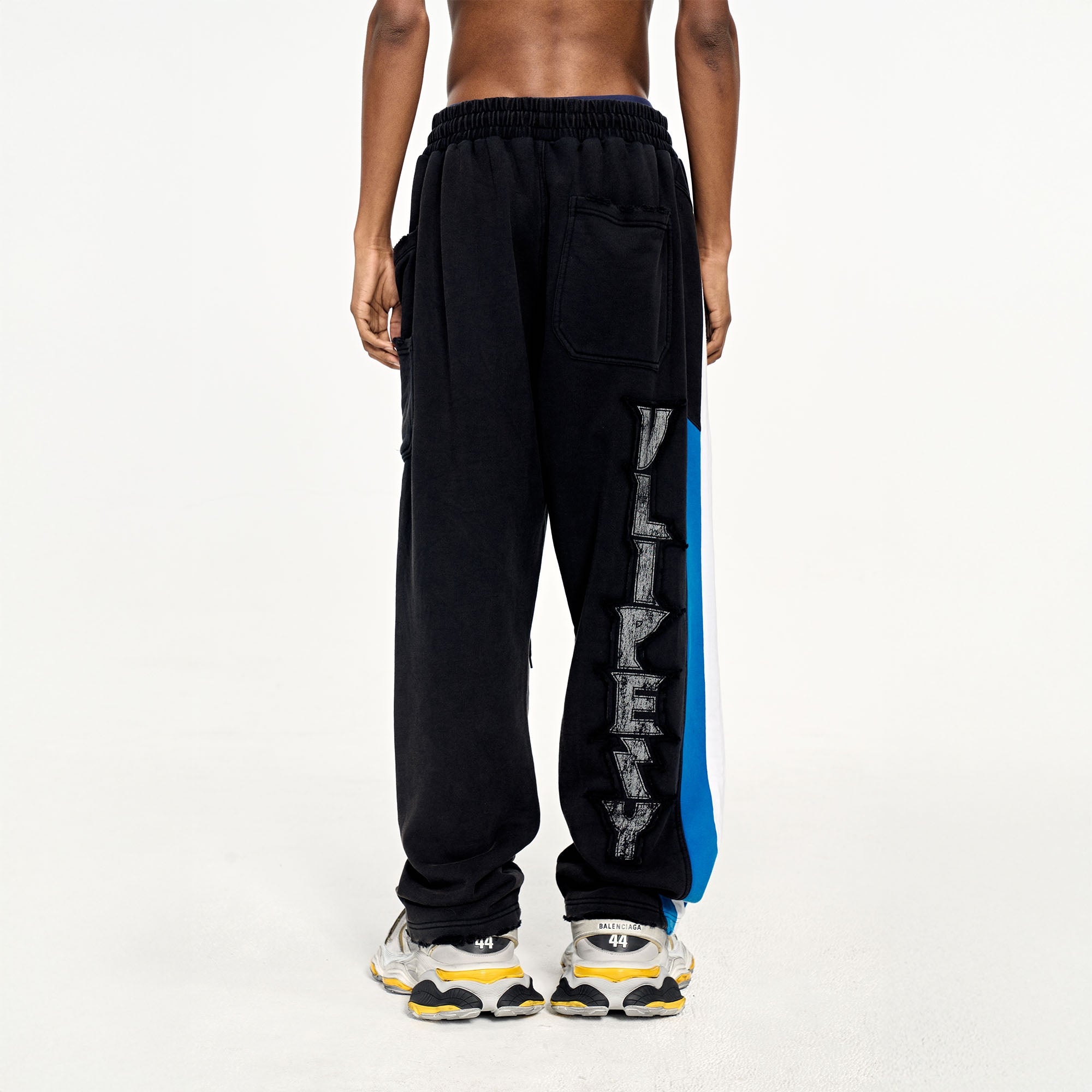 ULIPERY Asymmetric Striped LOGO Sweatpants-Pants-XS-Free Shipping Leatheretro