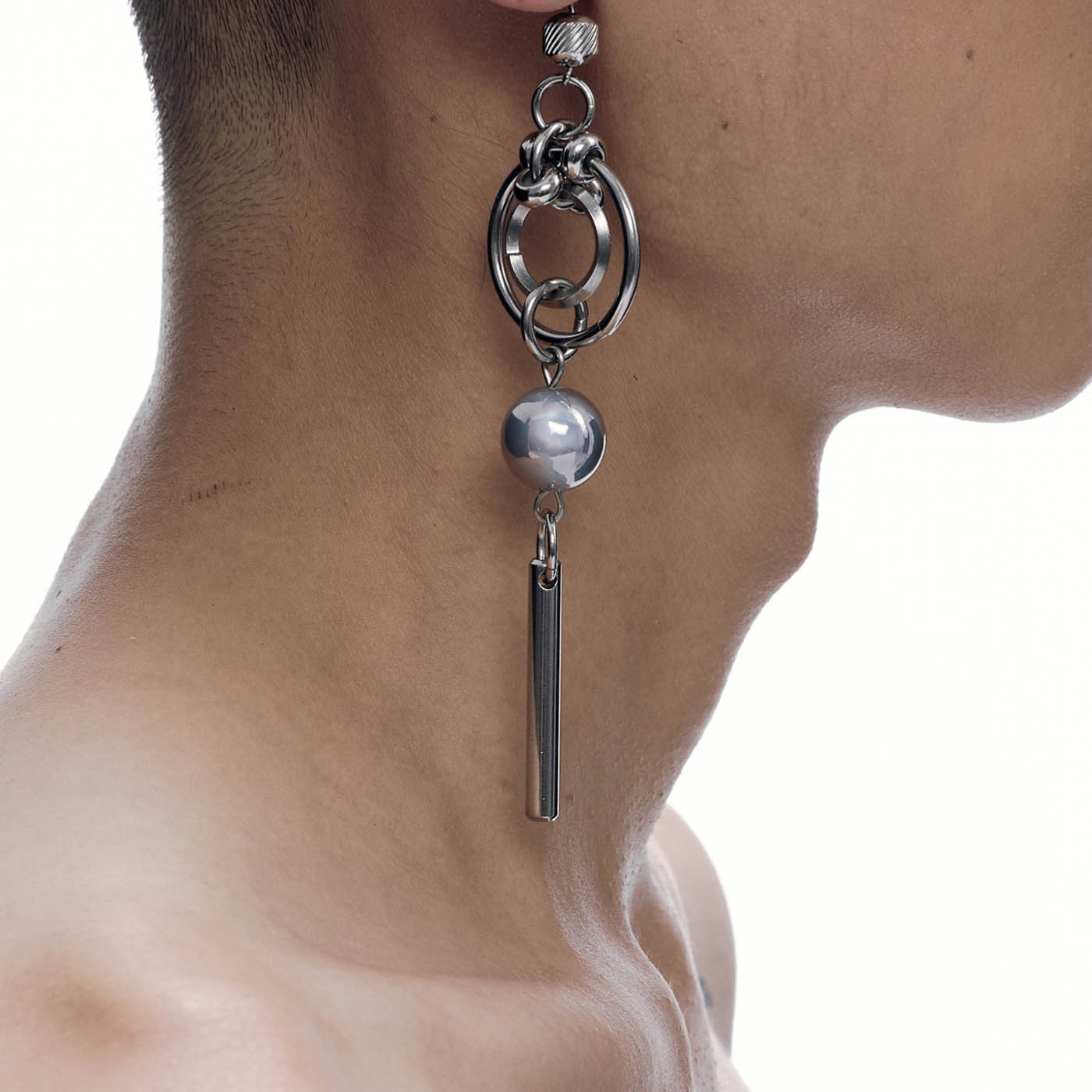 ILLUSORY Orbital Sphere Pendant Earrings-Earring-Clips On-A-Free Shipping Leatheretro