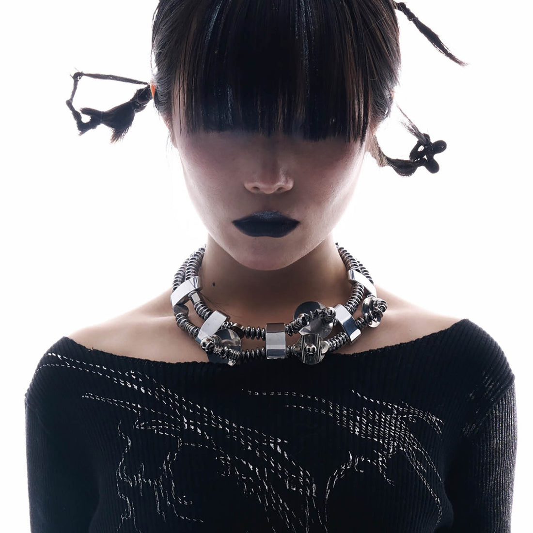 ILLUSORY Mechanical Double-Strand Necklace-Necklace-Standard (15.7 INCHES - 18.9 INCHES)-Free Shipping Leatheretro