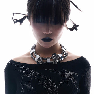 ILLUSORY Mechanical Double-Strand Necklace-Necklace-Standard (15.7 INCHES - 18.9 INCHES)-Free Shipping Leatheretro