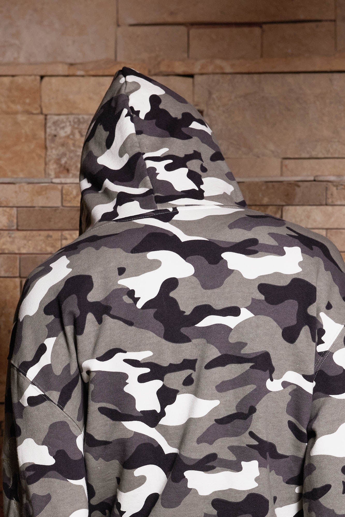DND4DES Camo Zip-up Embroidery Hoodie-Hoodie-S-Free Shipping Leatheretro