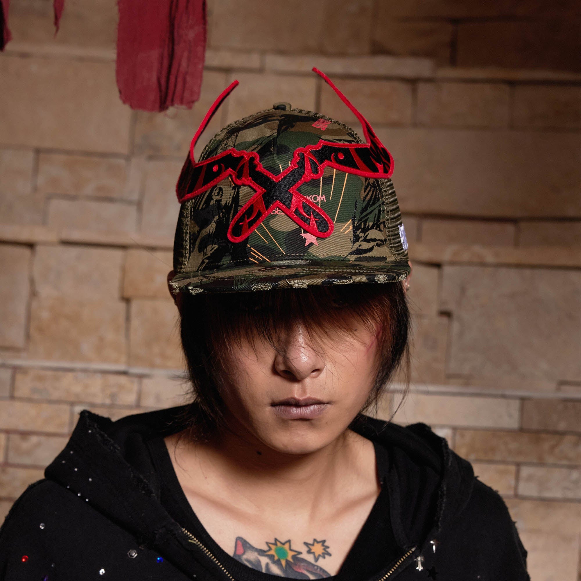 DND4DES Sickle Distressed Camo Baseball Cap-Hat, Cap, Beanie-One Size-Free Shipping Leatheretro