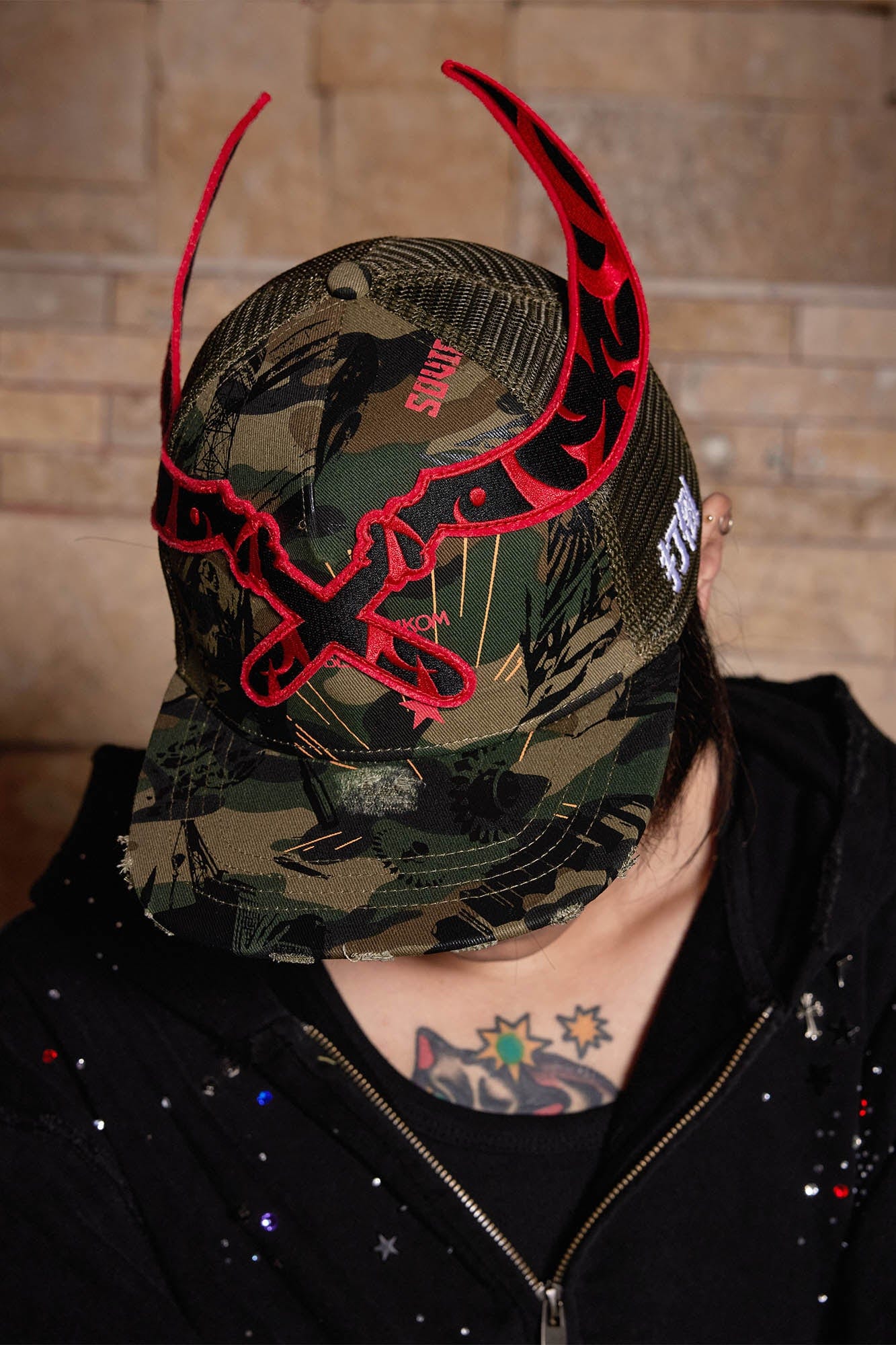 DND4DES Sickle Distressed Camo Baseball Cap-Hat, Cap, Beanie-One Size-Free Shipping Leatheretro