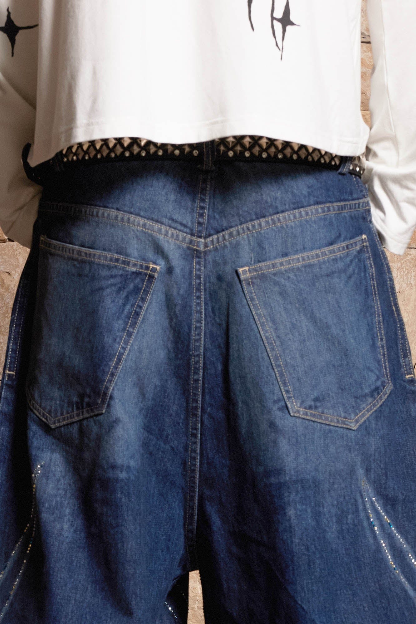 DND4DES Diamond Array Baggy Jeans-Jeans-S-Free Shipping Leatheretro