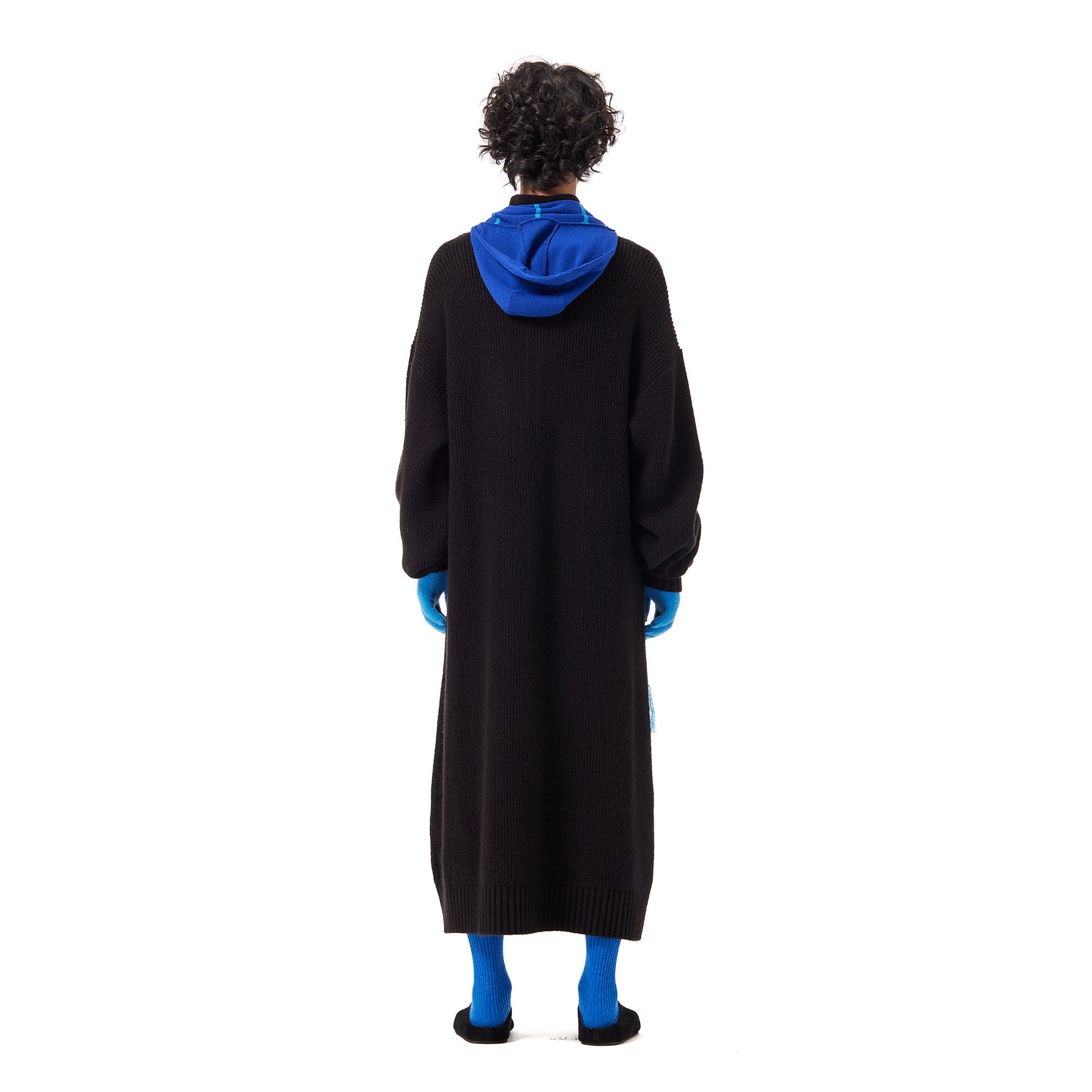 OUYANG WENJUN Half-Placket Knit Maxi Coat-Jacket-M-Free Shipping Leatheretro