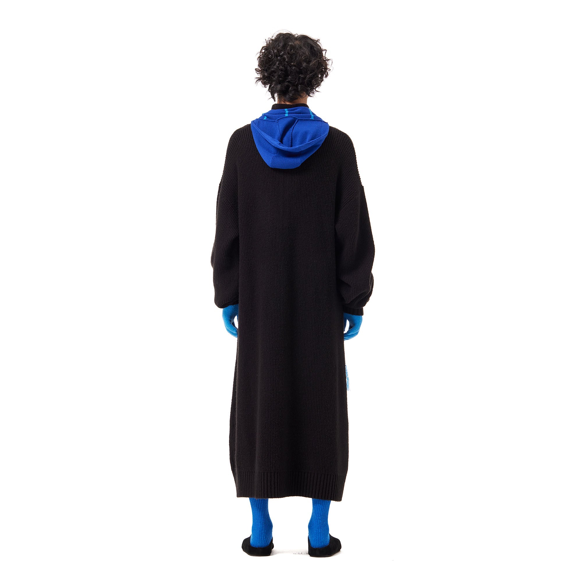 OUYANG WENJUN Half-Placket Knit Maxi Coat-Jacket-M-Free Shipping Leatheretro