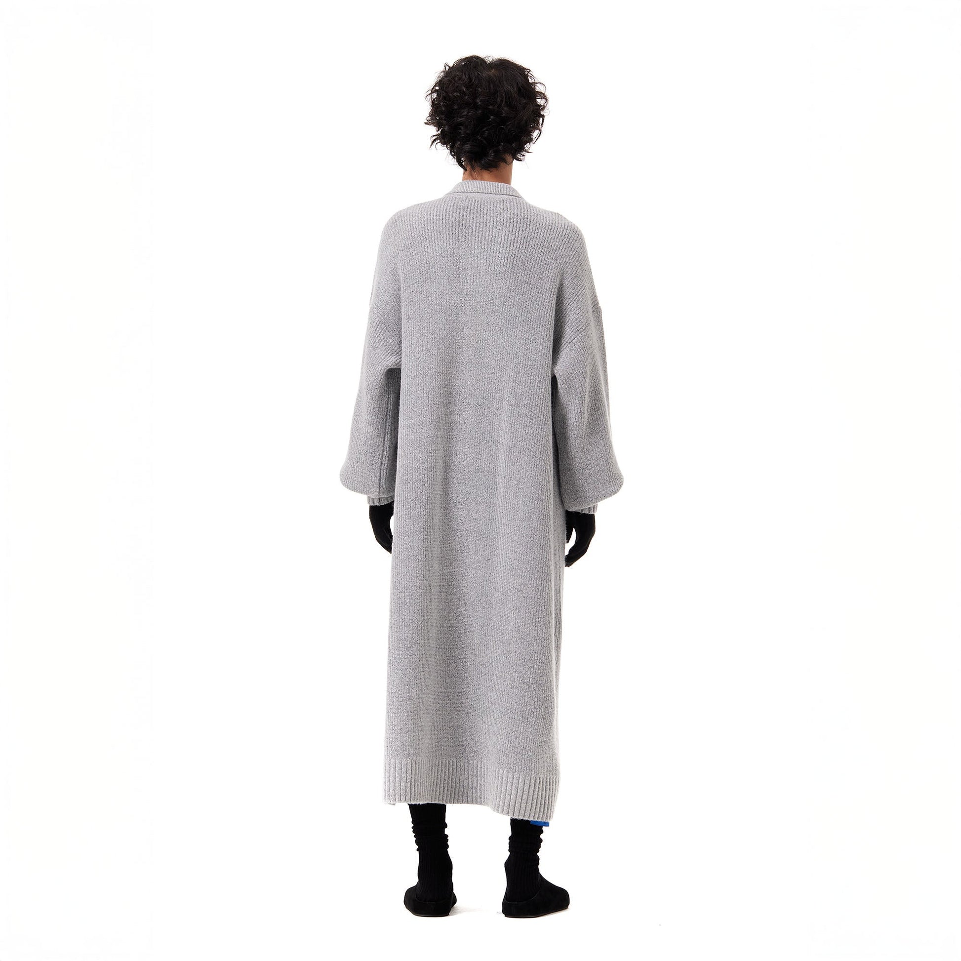OUYANG WENJUN Oversized Knit Duster Cardigan-Jacket-M-Free Shipping Leatheretro