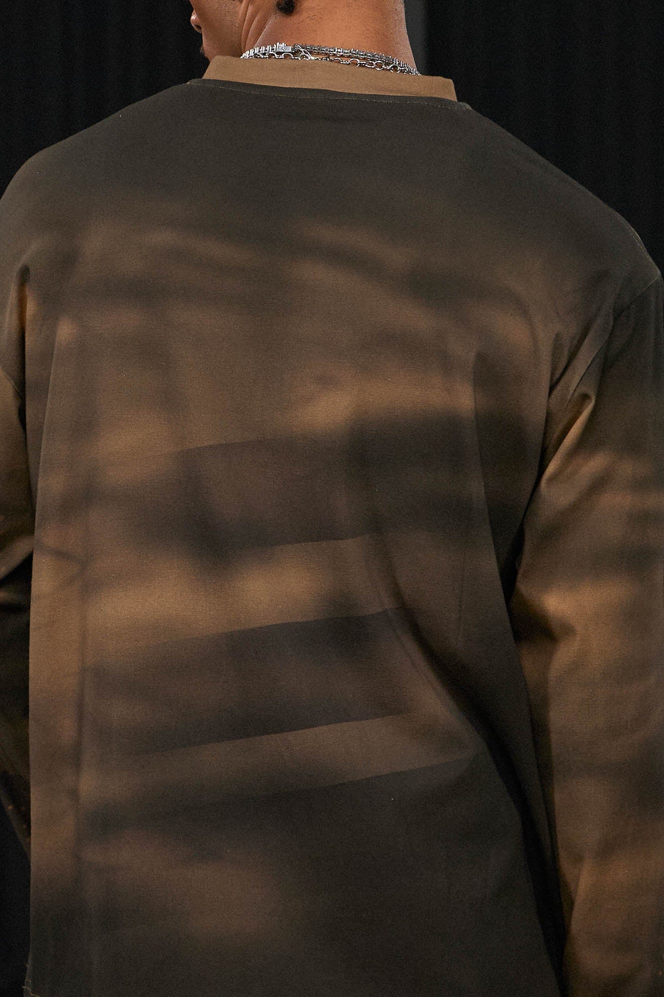 DND4DES Stars Graffiti Henley Long-Sleeve Tee-L/S Tee-S-Pink-Free Shipping Leatheretro