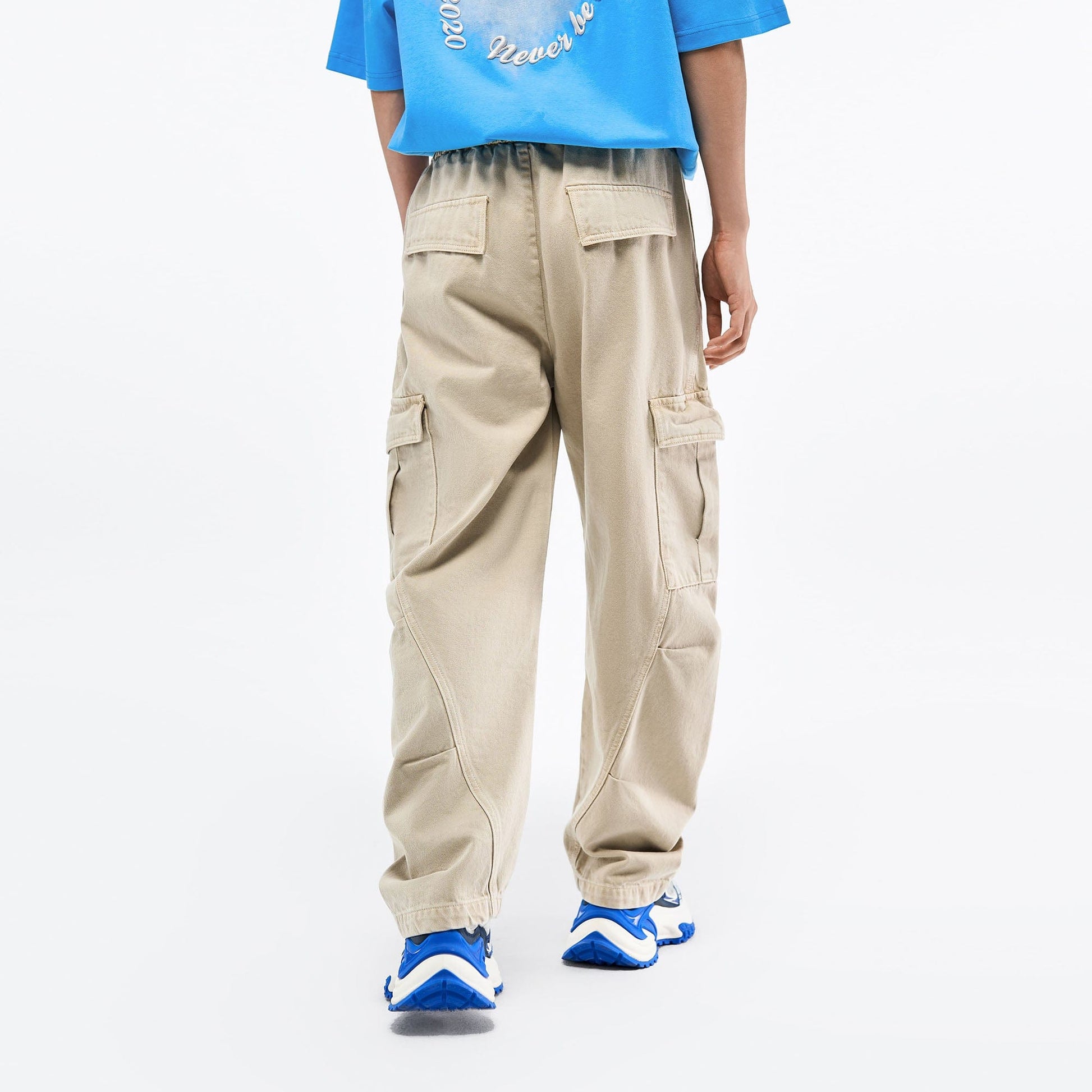 OVERLAPS Multi-Pocket Utility Curved Cargo Pants-Pants-S-Free Shipping Leatheretro