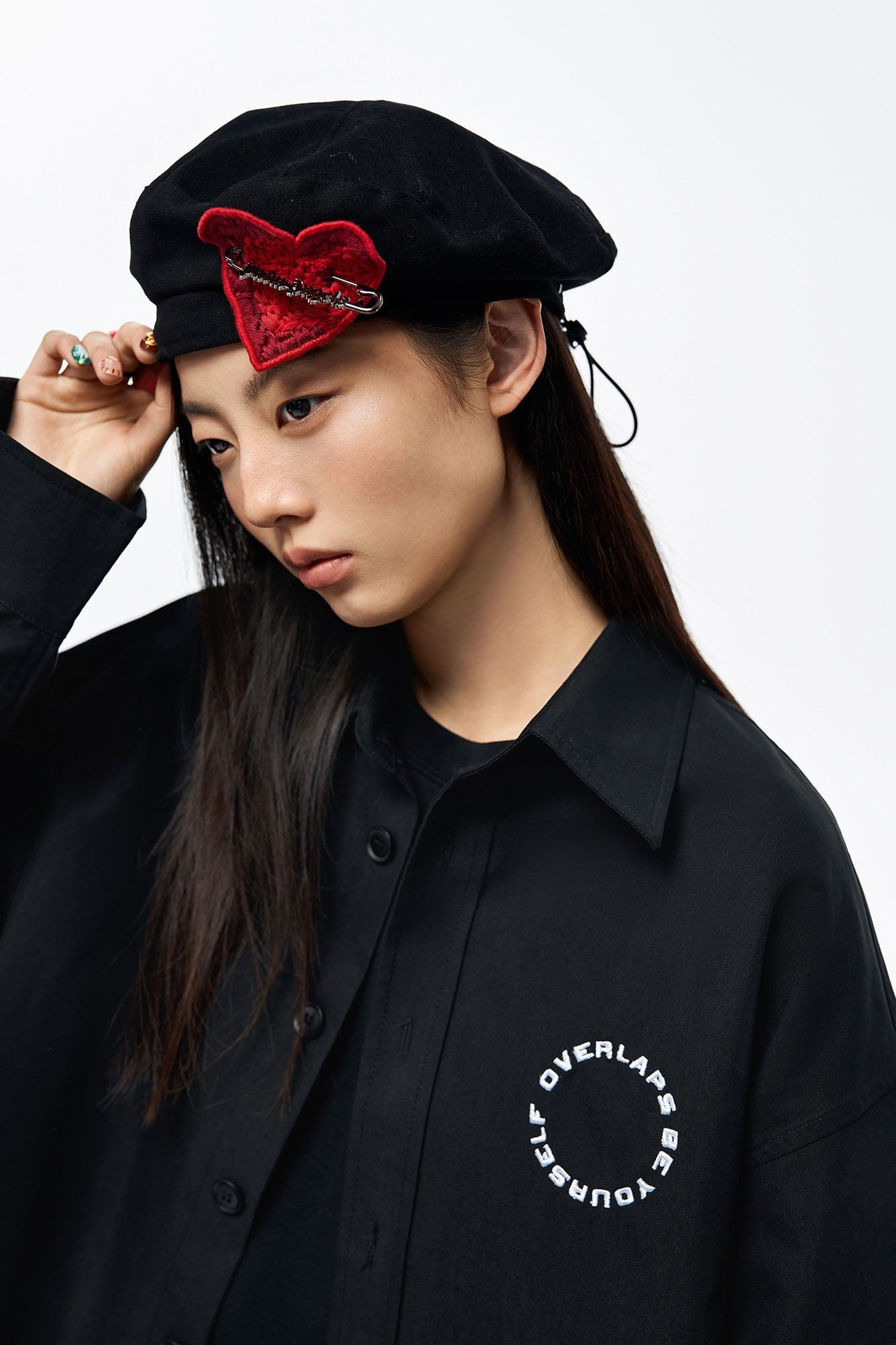 OVERLAPS Back Earth Graphic Overshirt-Shirt-S-Free Shipping Leatheretro