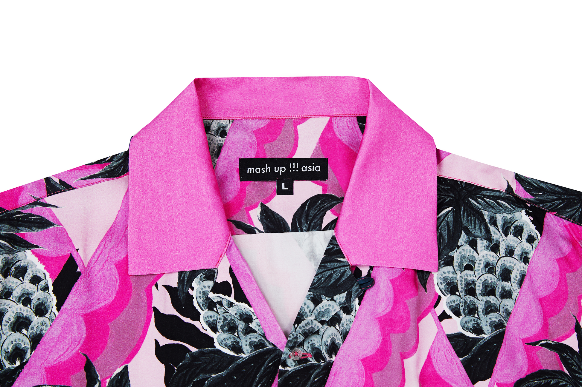 MASH UP ASIA Hawaiian Pineapple Graphic Half Shirt Black-Half shirt-S-Free Shipping Leatheretro