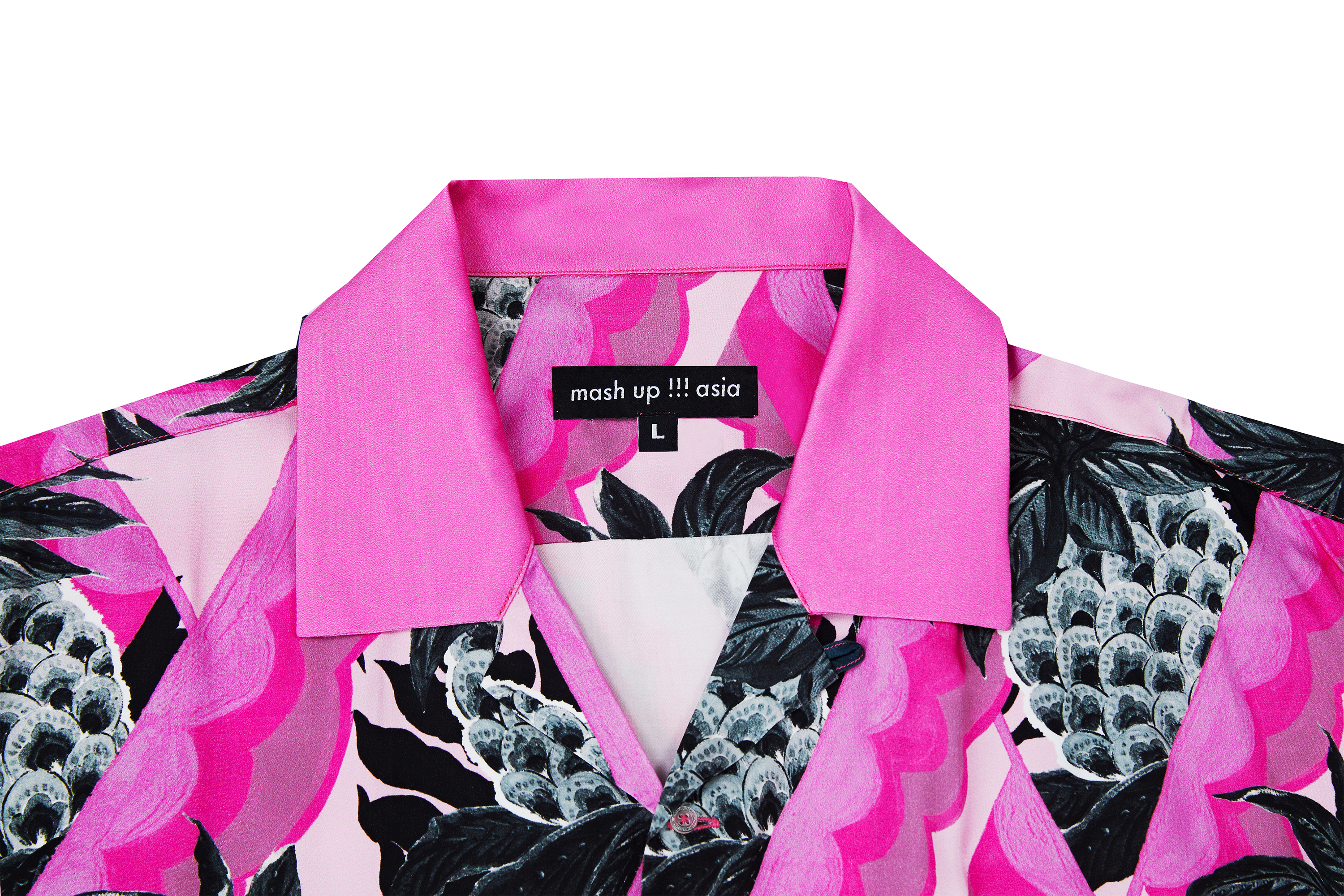 MASH UP ASIA Hawaiian Pineapple Graphic Half Shirt Black-Half shirt-S-Free Shipping Leatheretro
