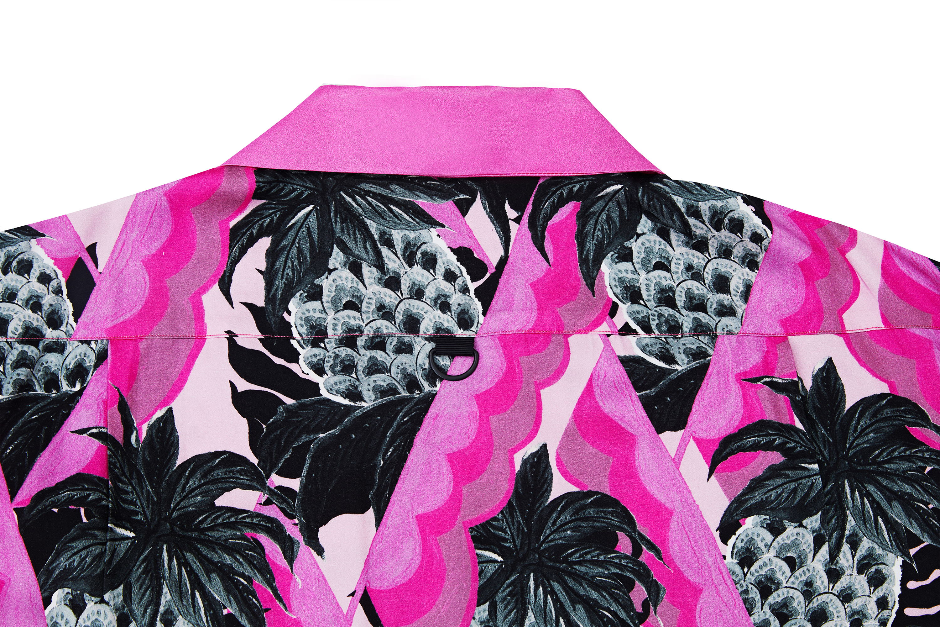 MASH UP ASIA Hawaiian Pineapple Graphic Half Shirt Black-Half shirt-S-Free Shipping Leatheretro