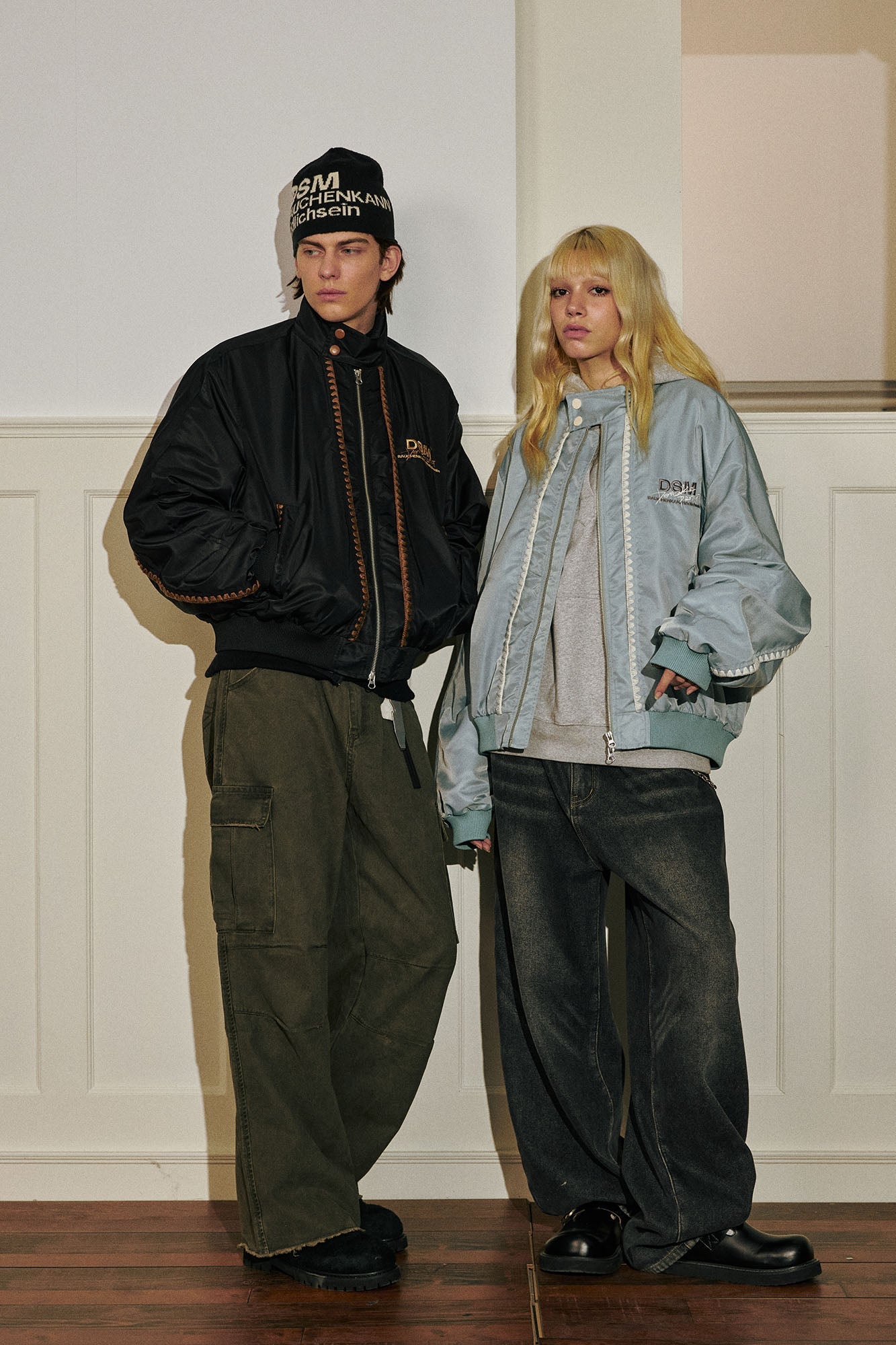 DONSMOKE Glossy Contrast Whipstitch Bomber Jacket-Jacket-S-Black-Free Shipping Leatheretro