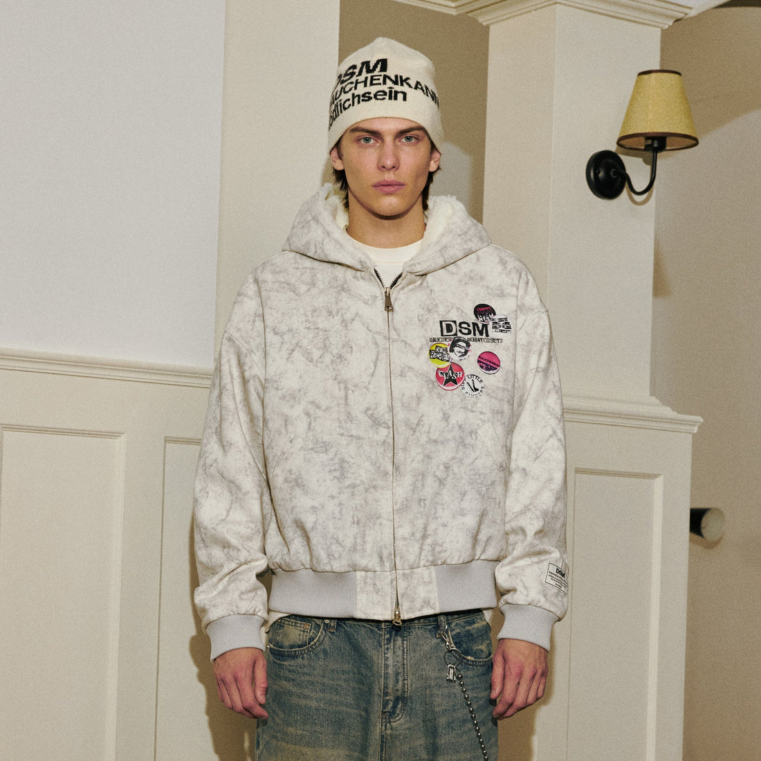 DONSMOKE Faux Fur Lined Camo Hooded Jacket-Jacket-S-Multicolor-Free Shipping Leatheretro