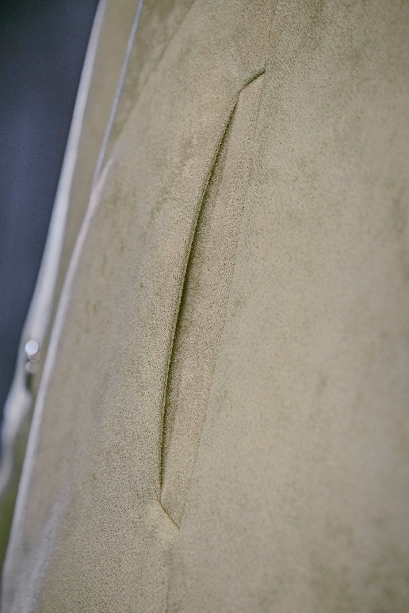 XIPHEVIL Deconstructed Utility Faux Suede Daoist Robe Sand-L/S Tee-XS-Free Shipping Leatheretro