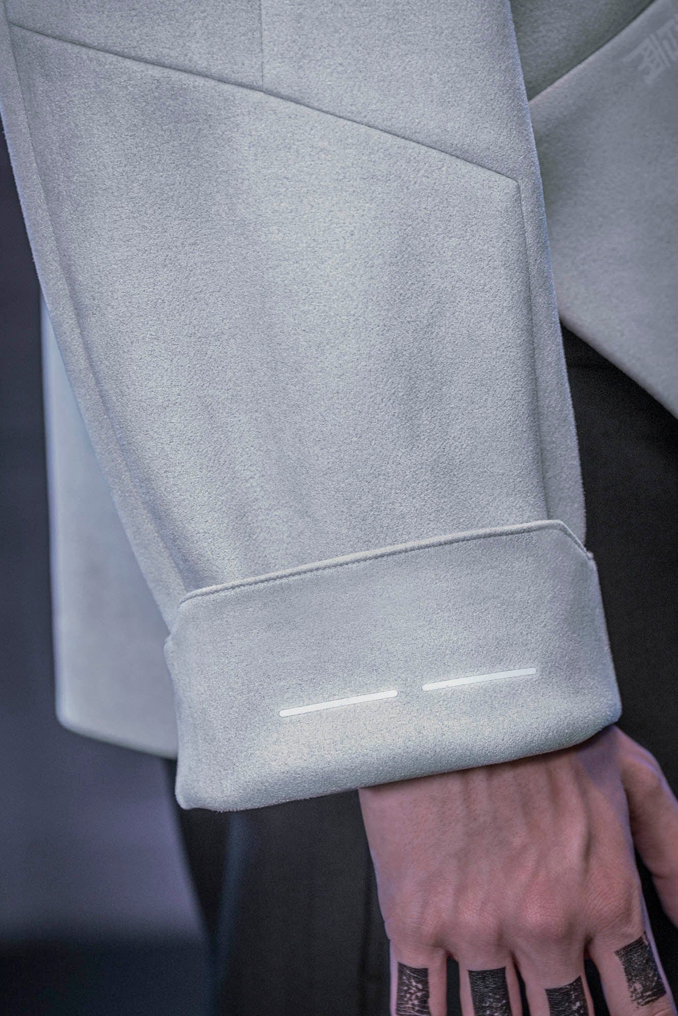 XIPHEVIL Deconstructed Utility Faux Suede Daoist Robe White-L/S Tee-XS-Free Shipping Leatheretro