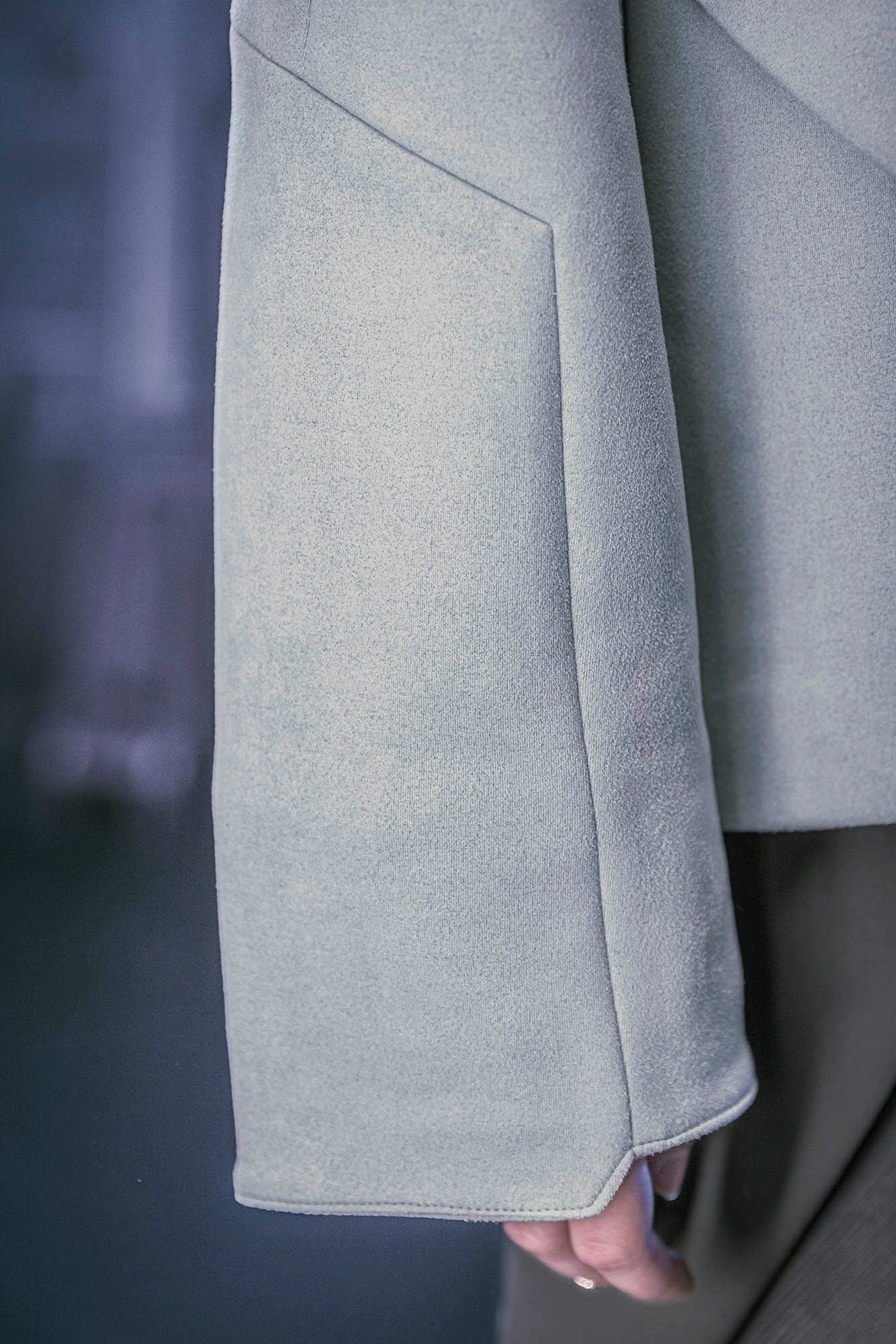 XIPHEVIL Deconstructed Utility Faux Suede Daoist Robe White-L/S Tee-XS-Free Shipping Leatheretro