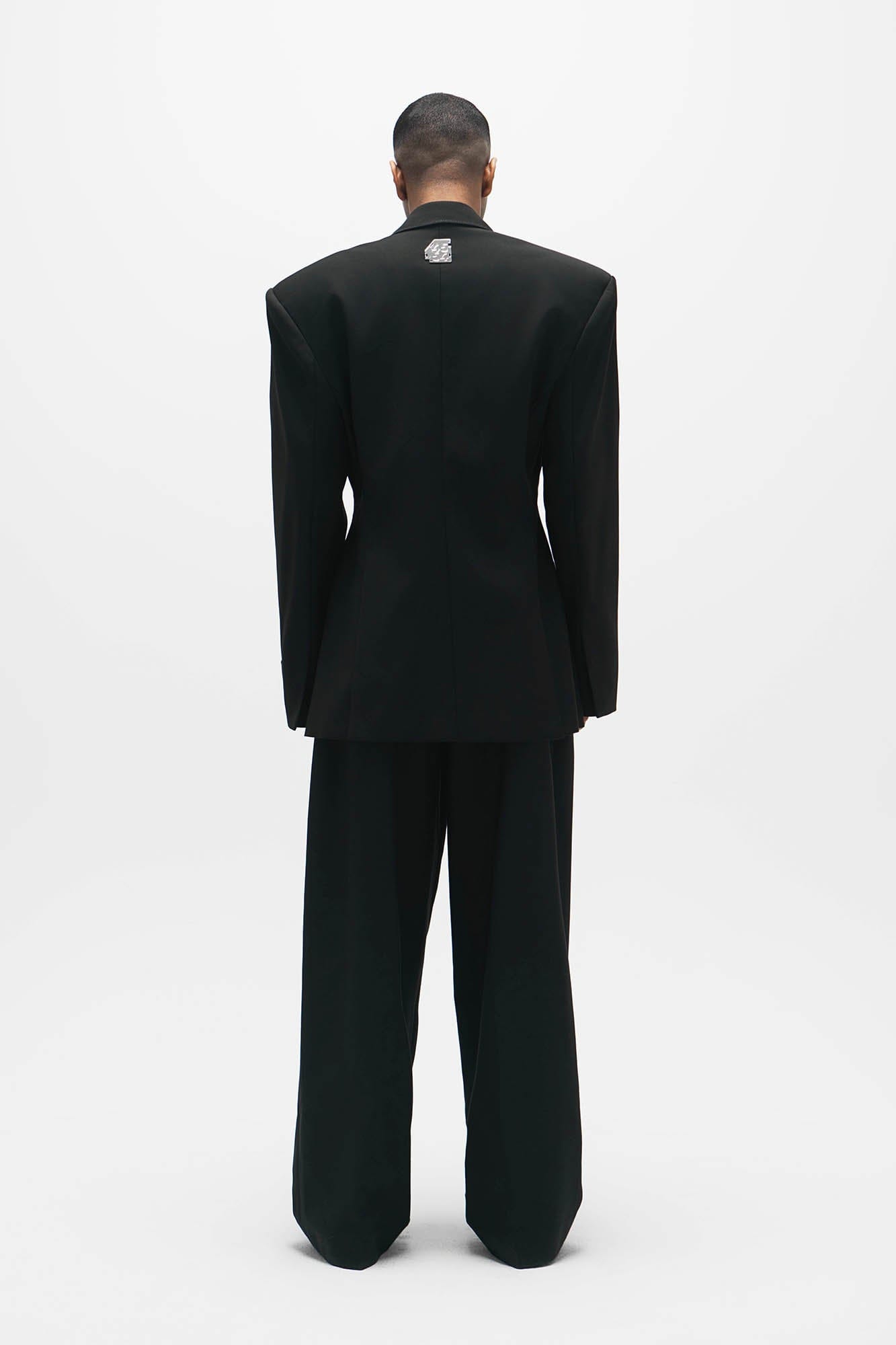 455EMBLE Wool-Blend Pleated Straight-Leg Oversized Trousers-Pants-M-Free Shipping Leatheretro