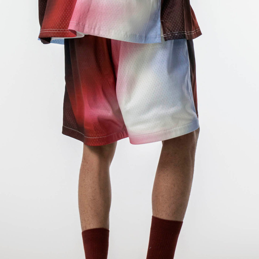 REDH Blazing Gradient Mesh Shorts-Shorts-S-Free Shipping Leatheretro