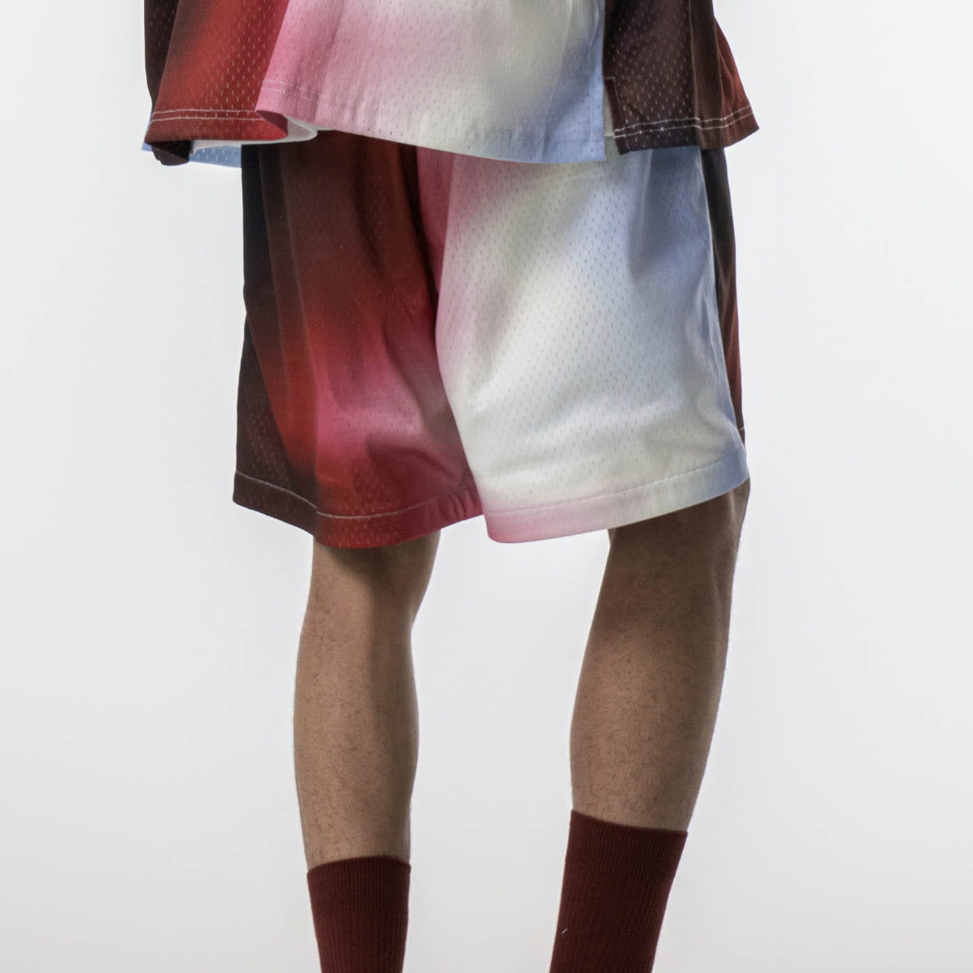 REDH Blazing Gradient Mesh Shorts-Shorts-S-Free Shipping Leatheretro