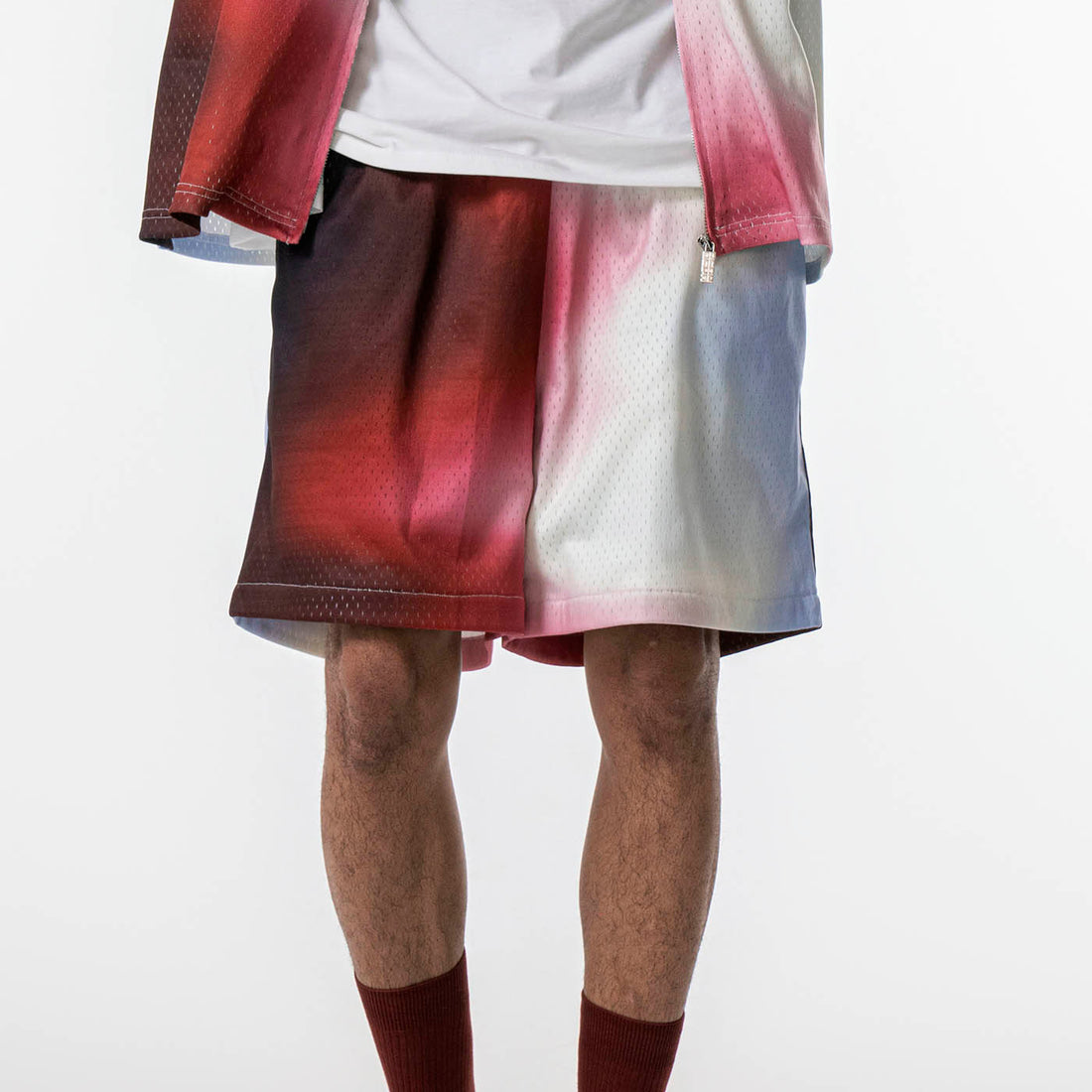 REDH Blazing Gradient Mesh Shorts-Shorts-S-Free Shipping Leatheretro