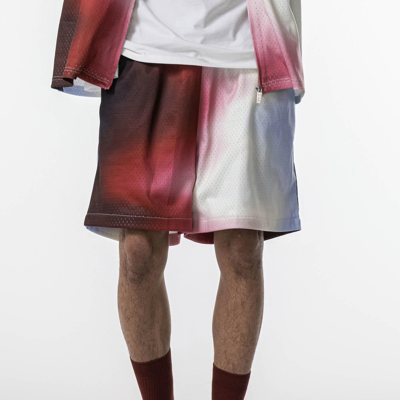 REDH Blazing Gradient Mesh Shorts-Shorts-S-Free Shipping Leatheretro