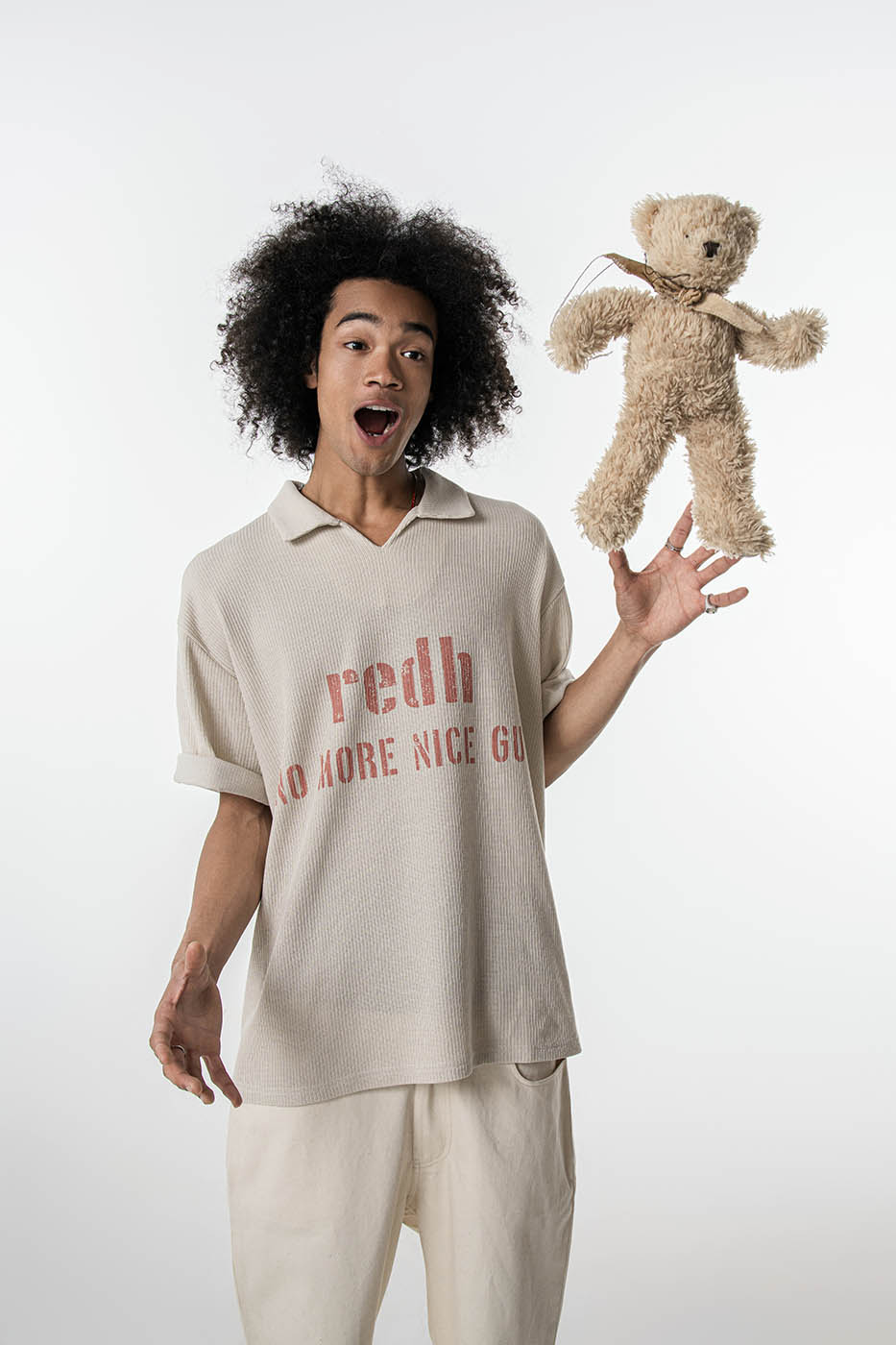 REDH No More Nice Guy Polo Tee-T Shirt-S-Free Shipping Leatheretro